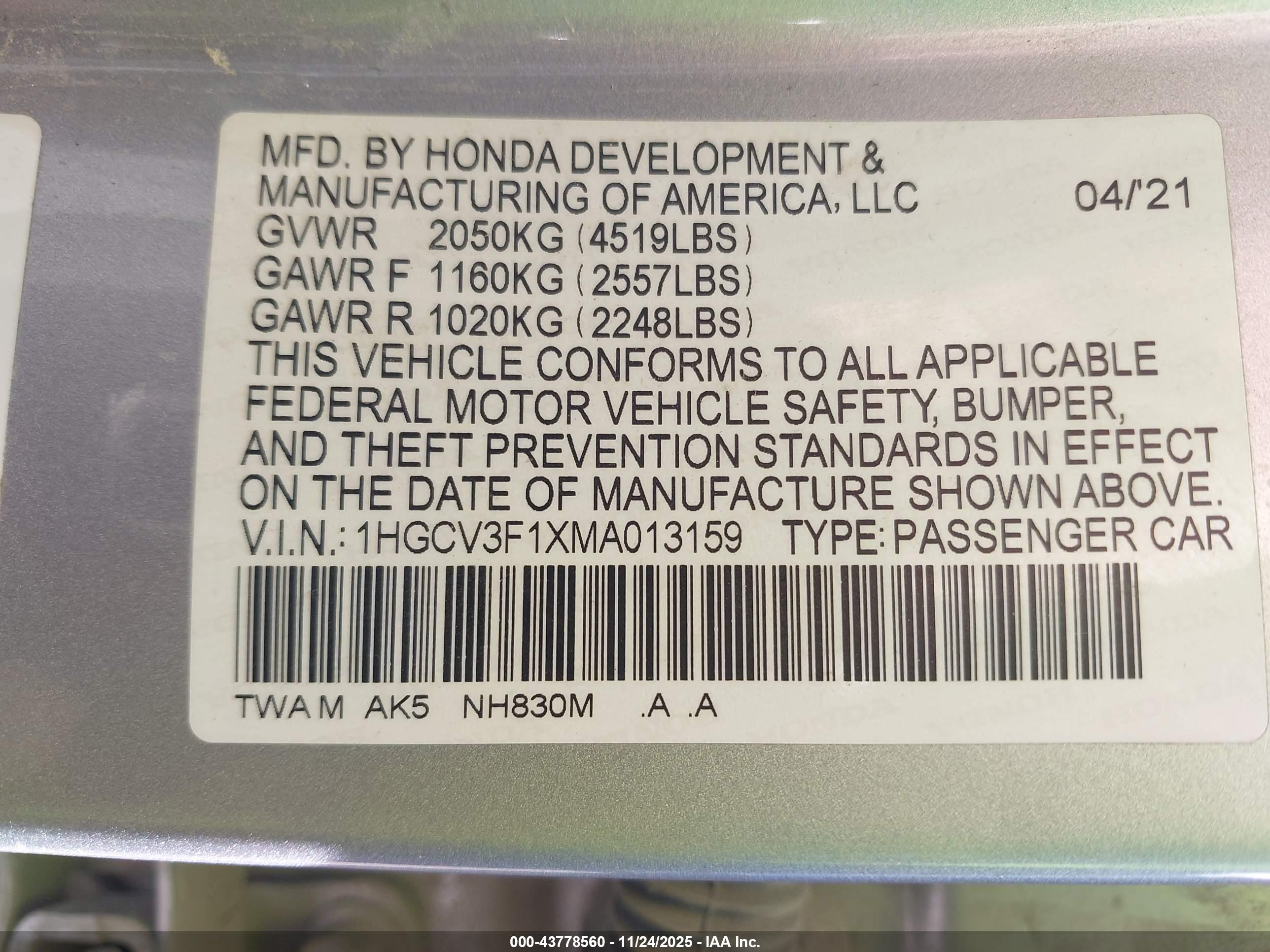 HONDA ACCORD image 9