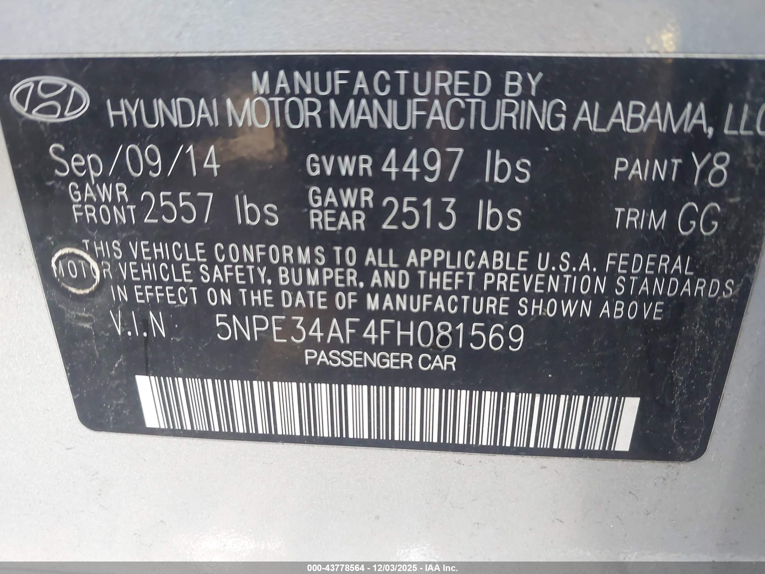 HYUNDAI SONATA image 9