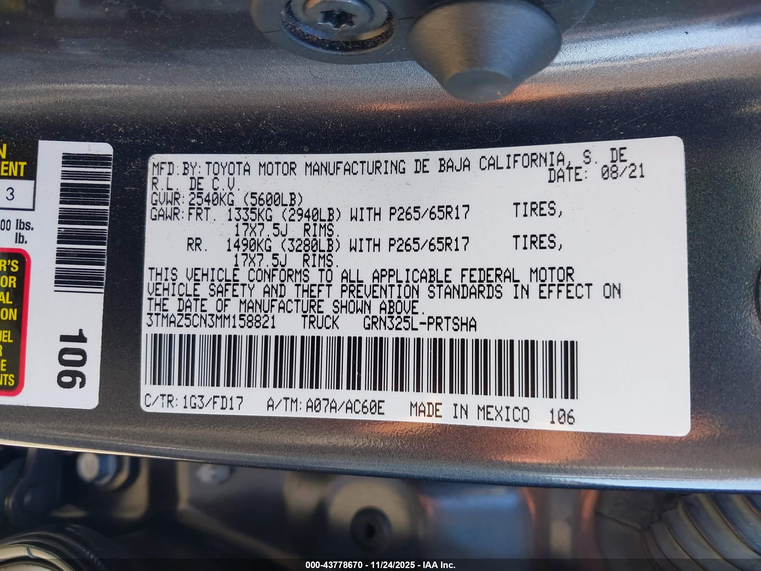 TOYOTA TACOMA image 9