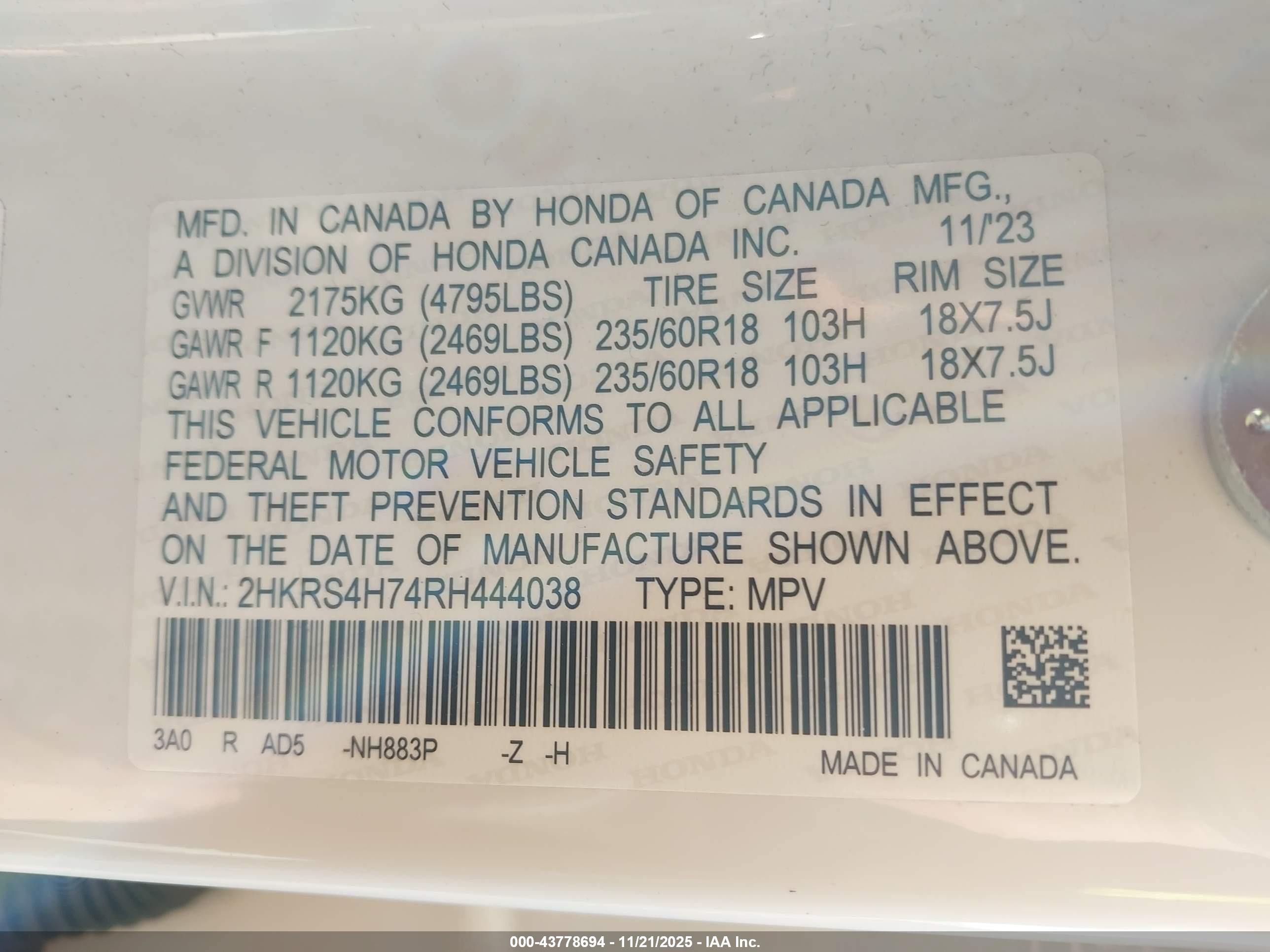 HONDA CR-V image 9