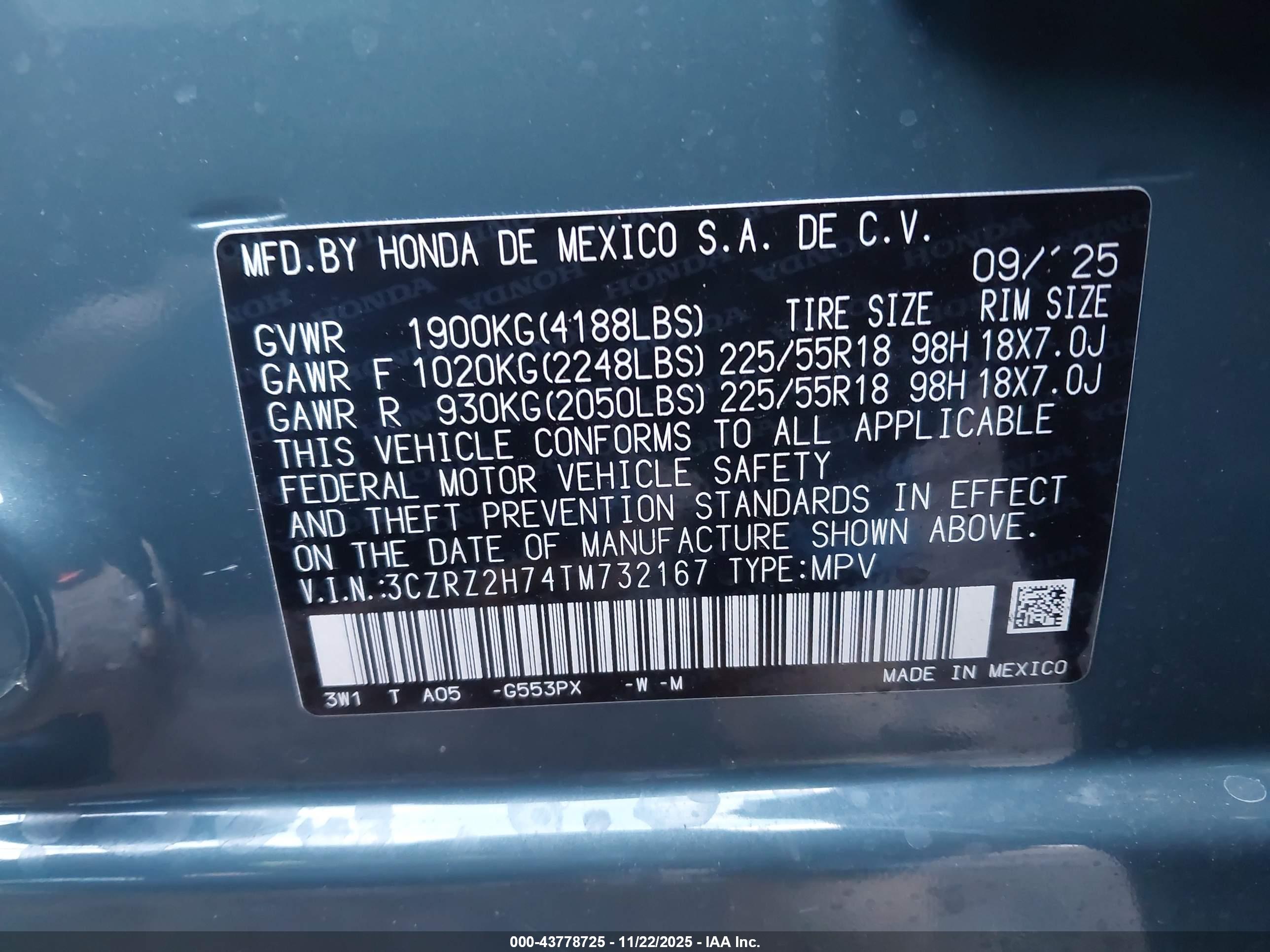 HONDA HR-V image 9