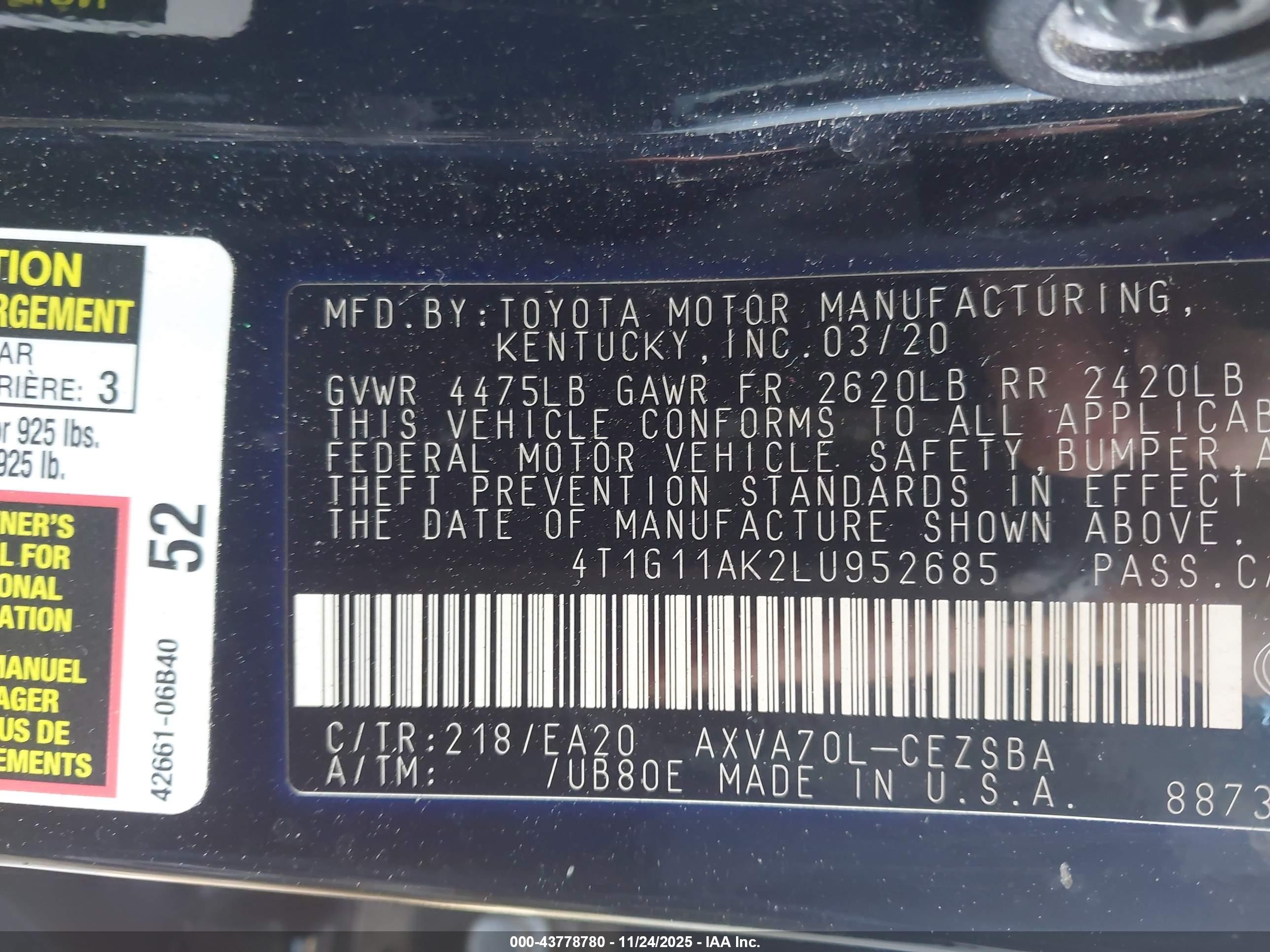 TOYOTA CAMRY image 9