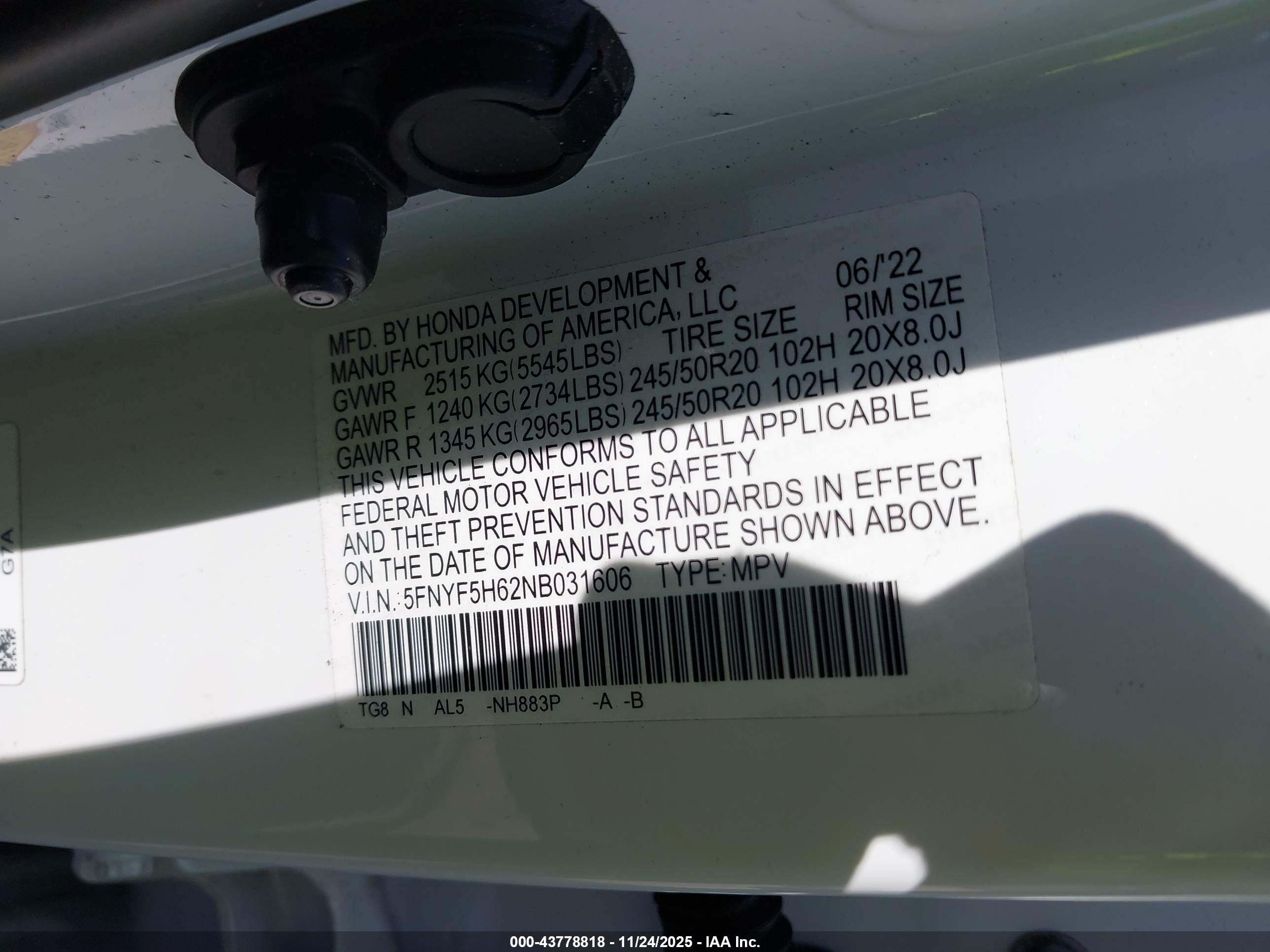 HONDA PILOT image 9