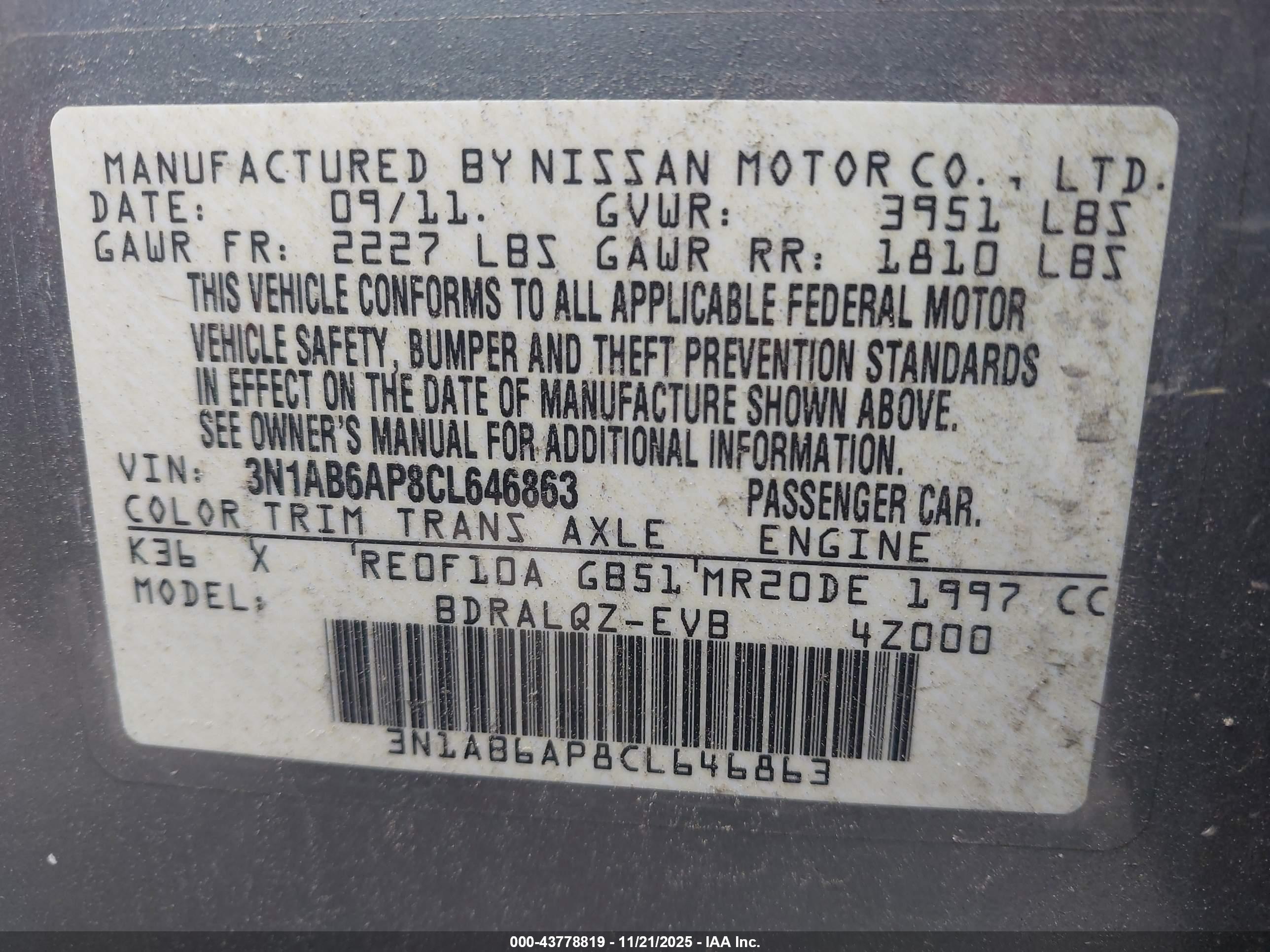 NISSAN SENTRA image 9
