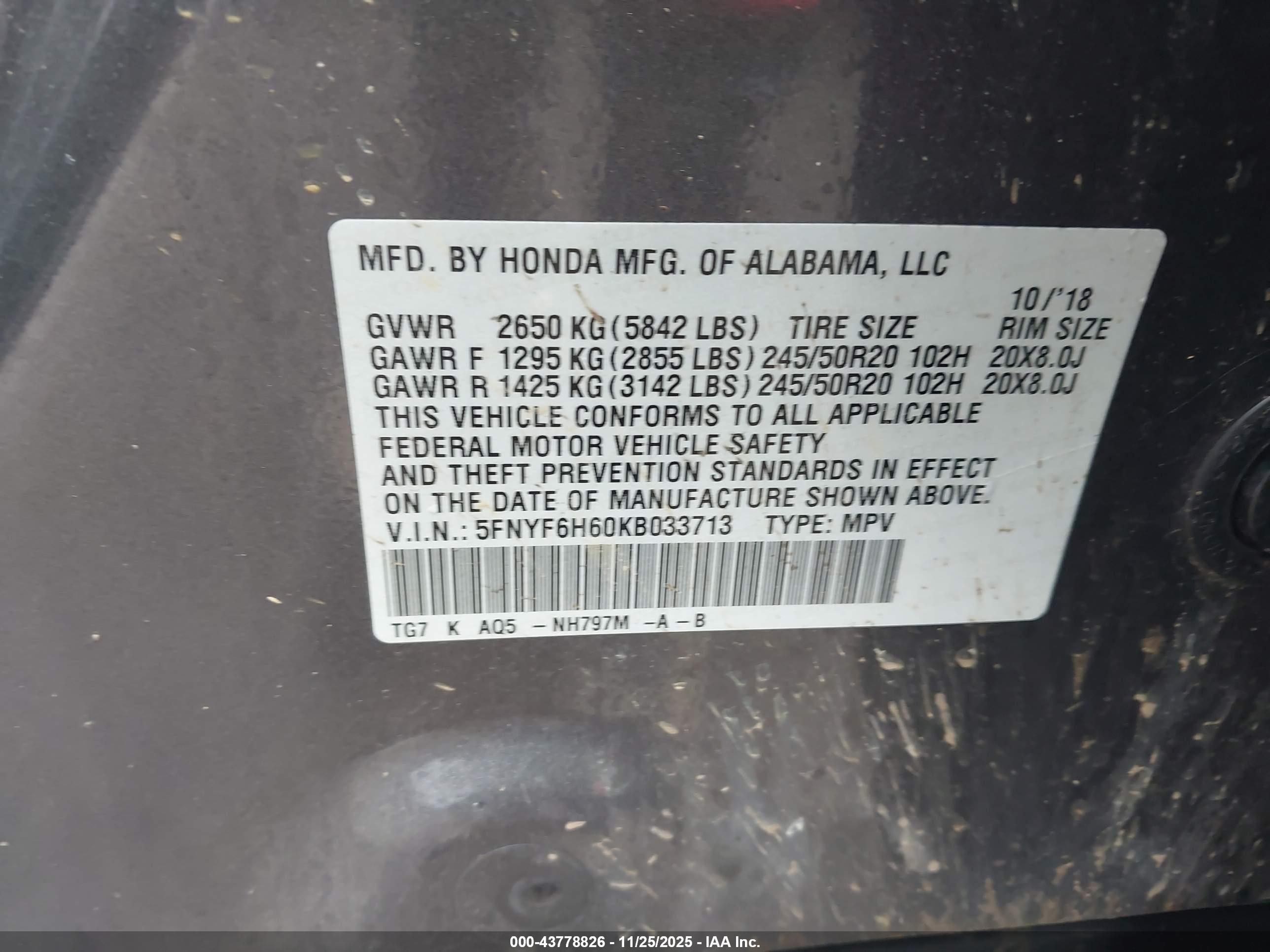 HONDA PILOT image 9