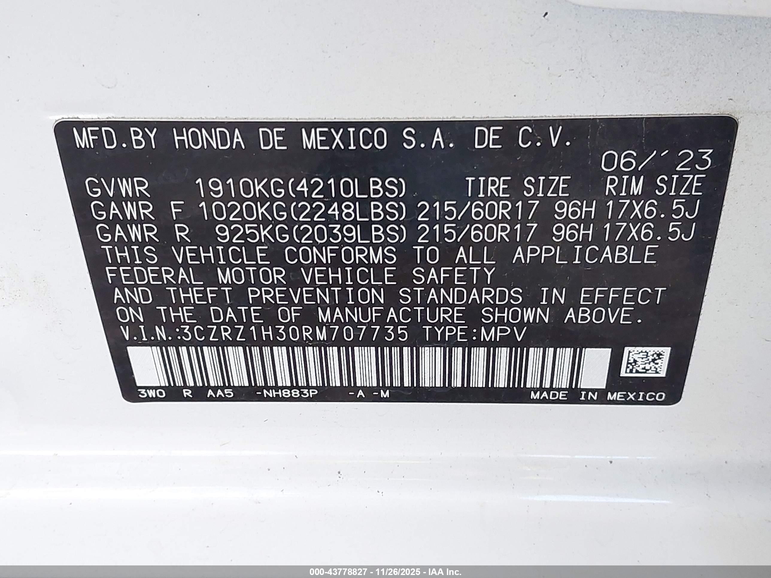 HONDA HR-V image 9