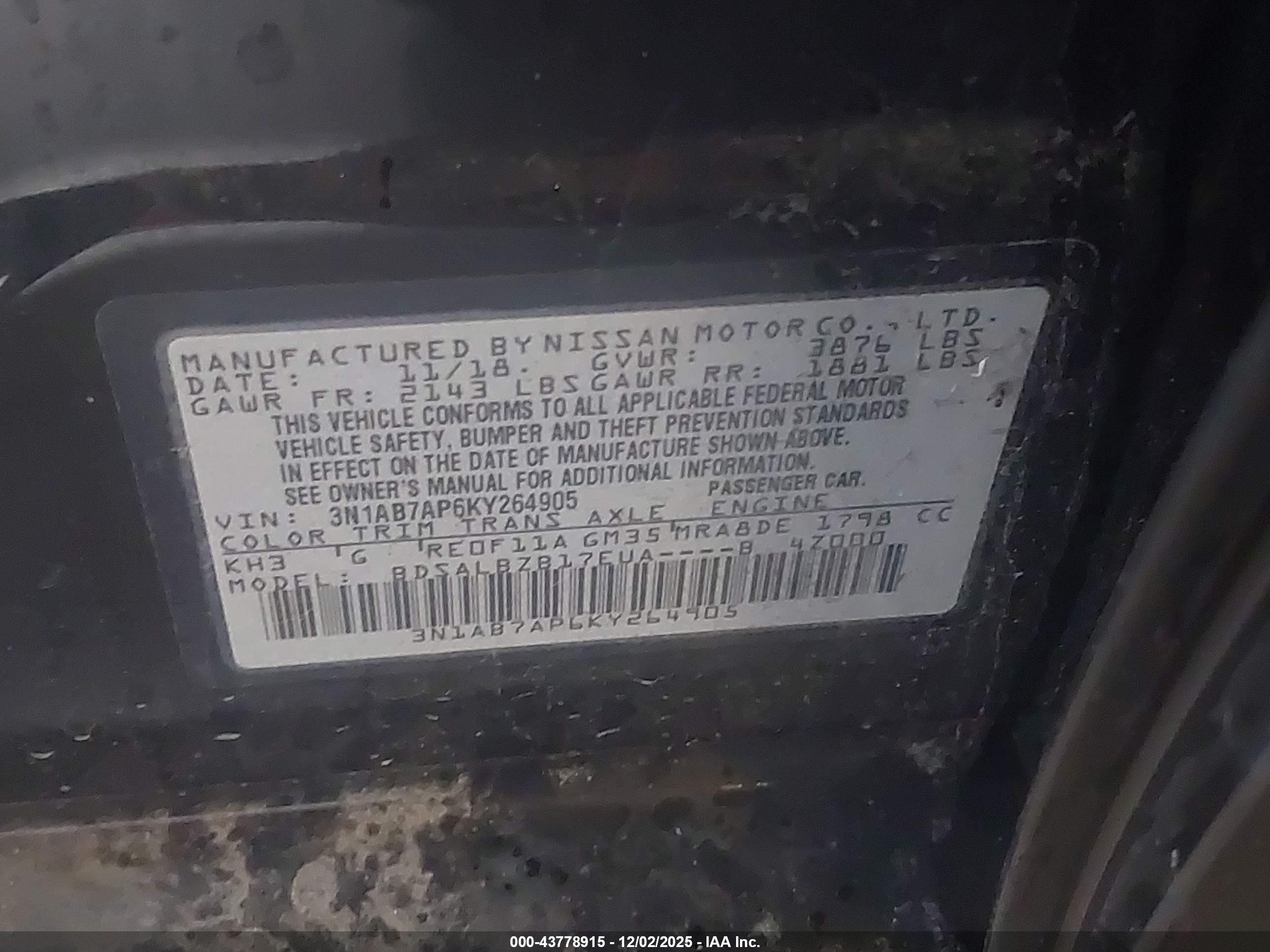NISSAN SENTRA image 9