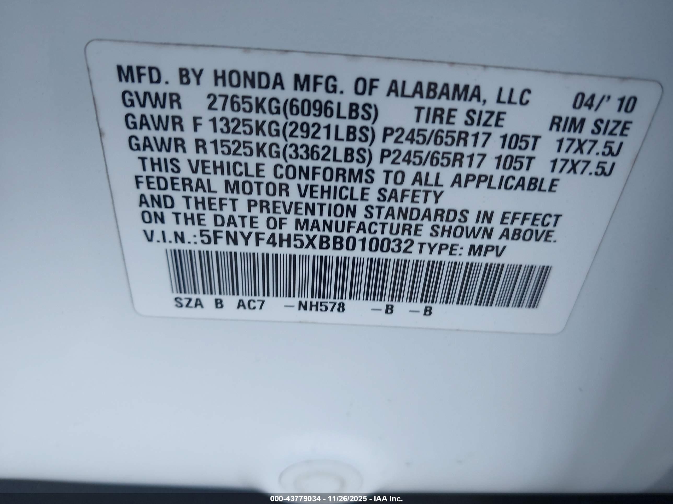 HONDA PILOT image 9