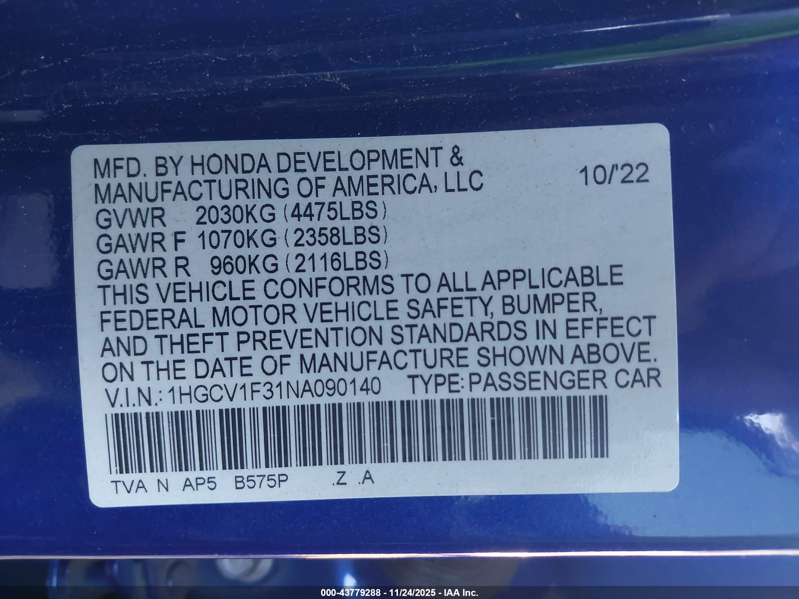 HONDA ACCORD image 9
