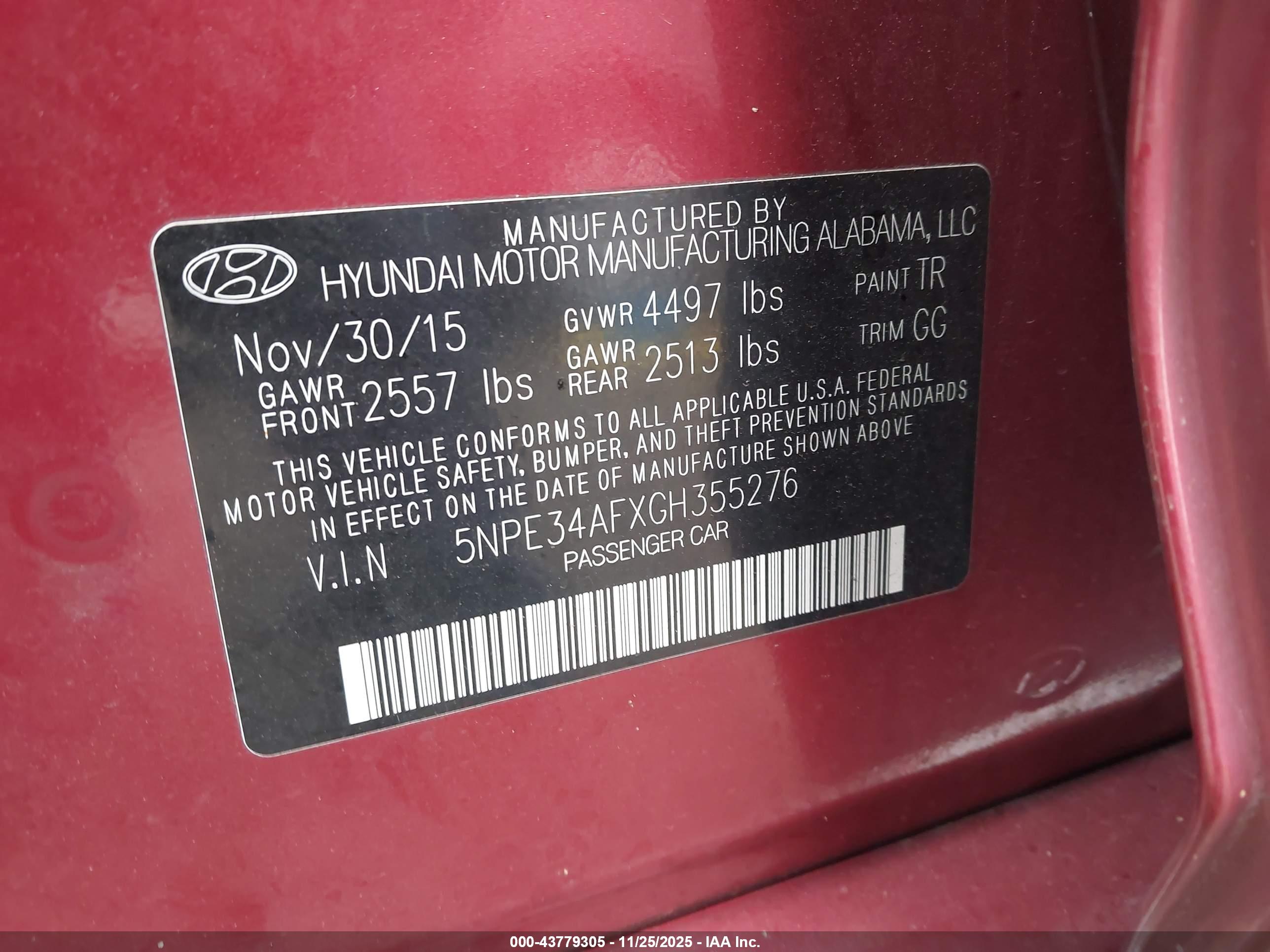 HYUNDAI SONATA image 9