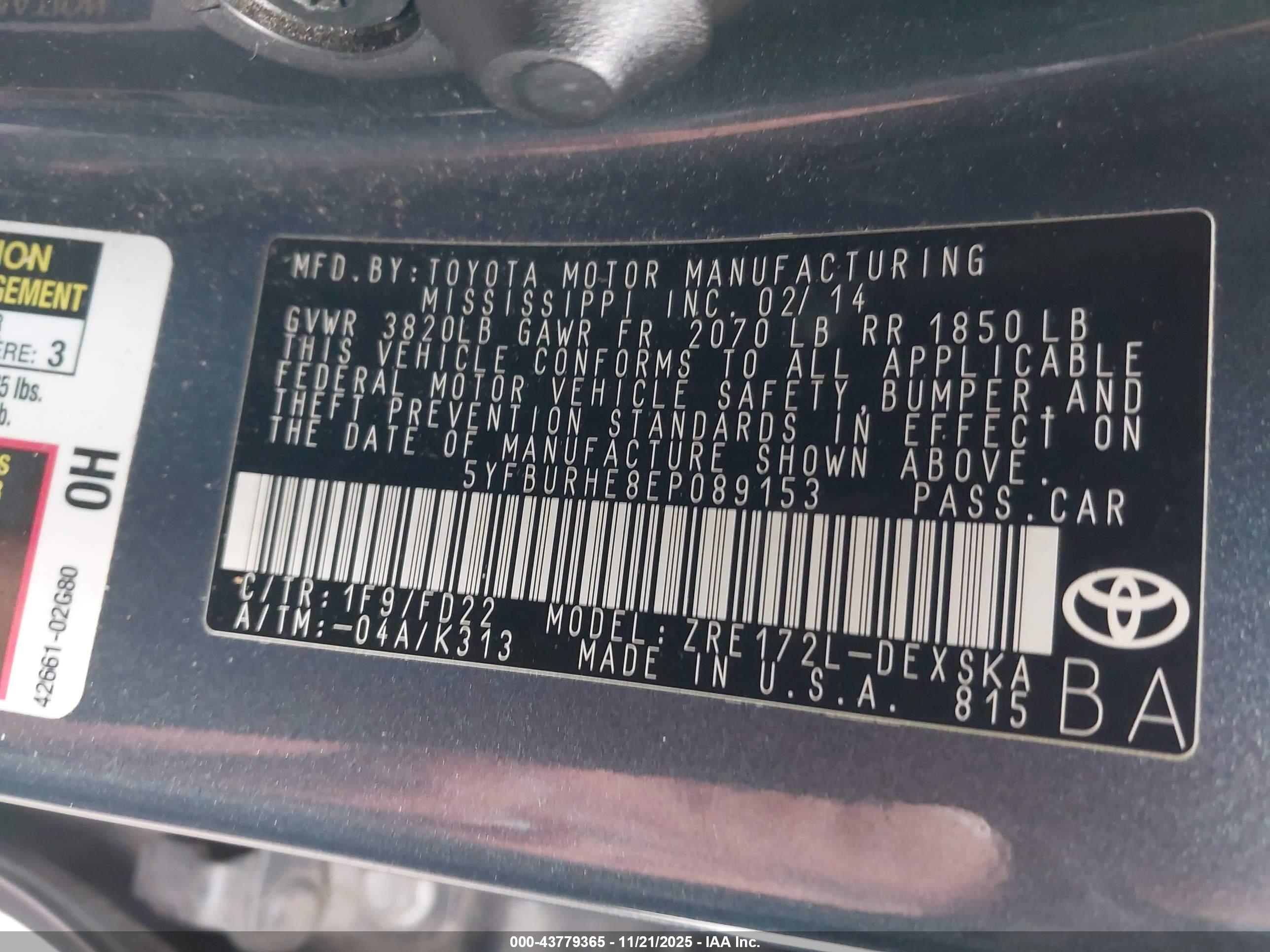 TOYOTA COROLLA image 9