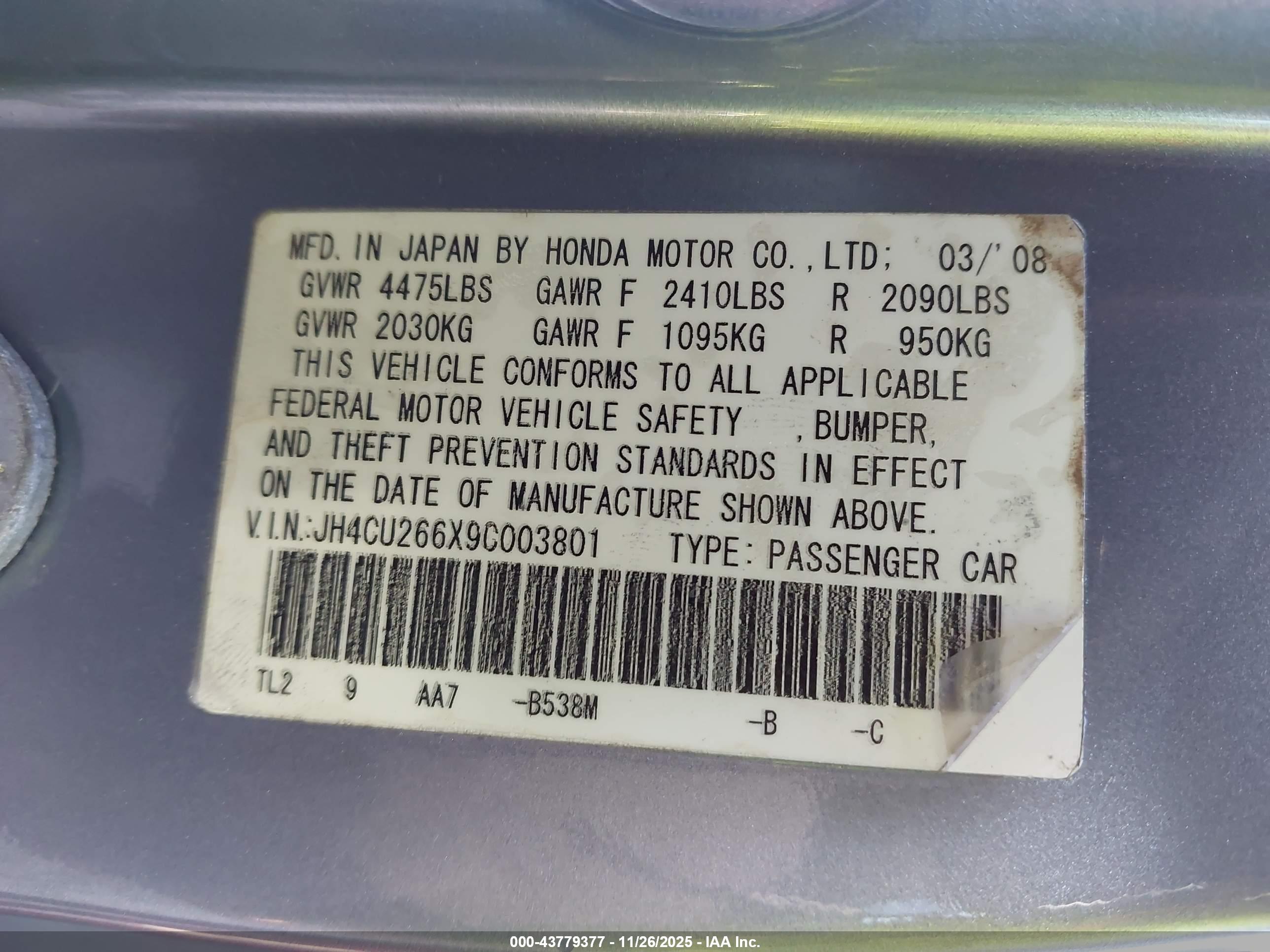 ACURA TSX image 9