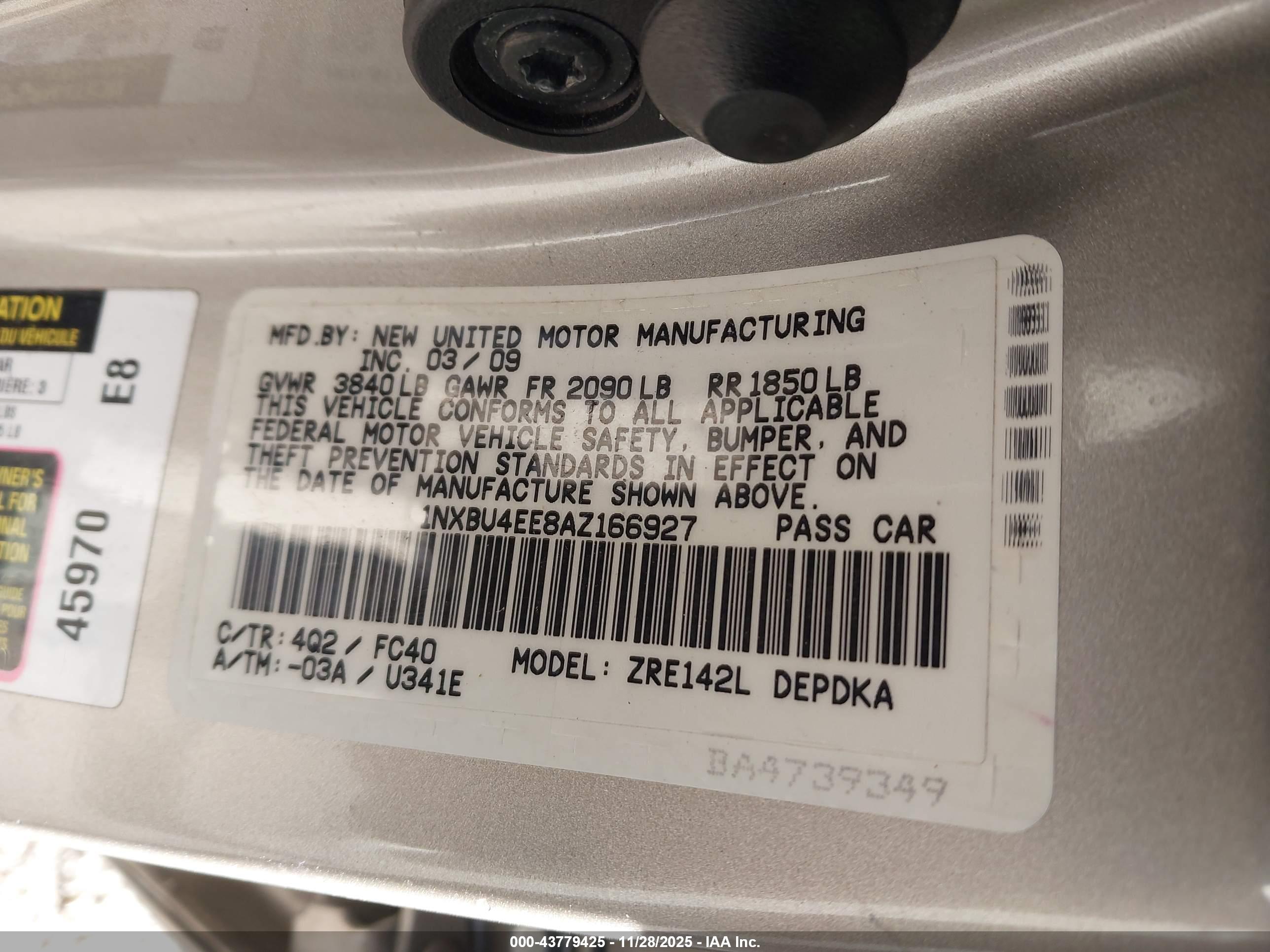 TOYOTA COROLLA image 9