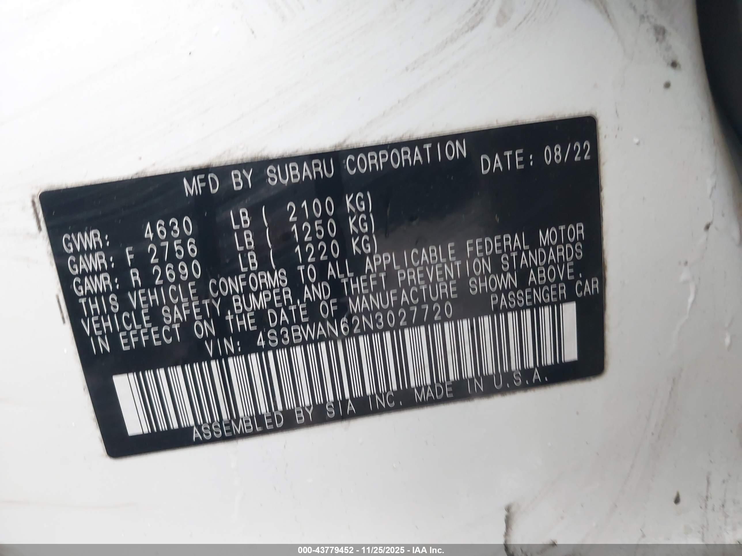 SUBARU LEGACY image 9