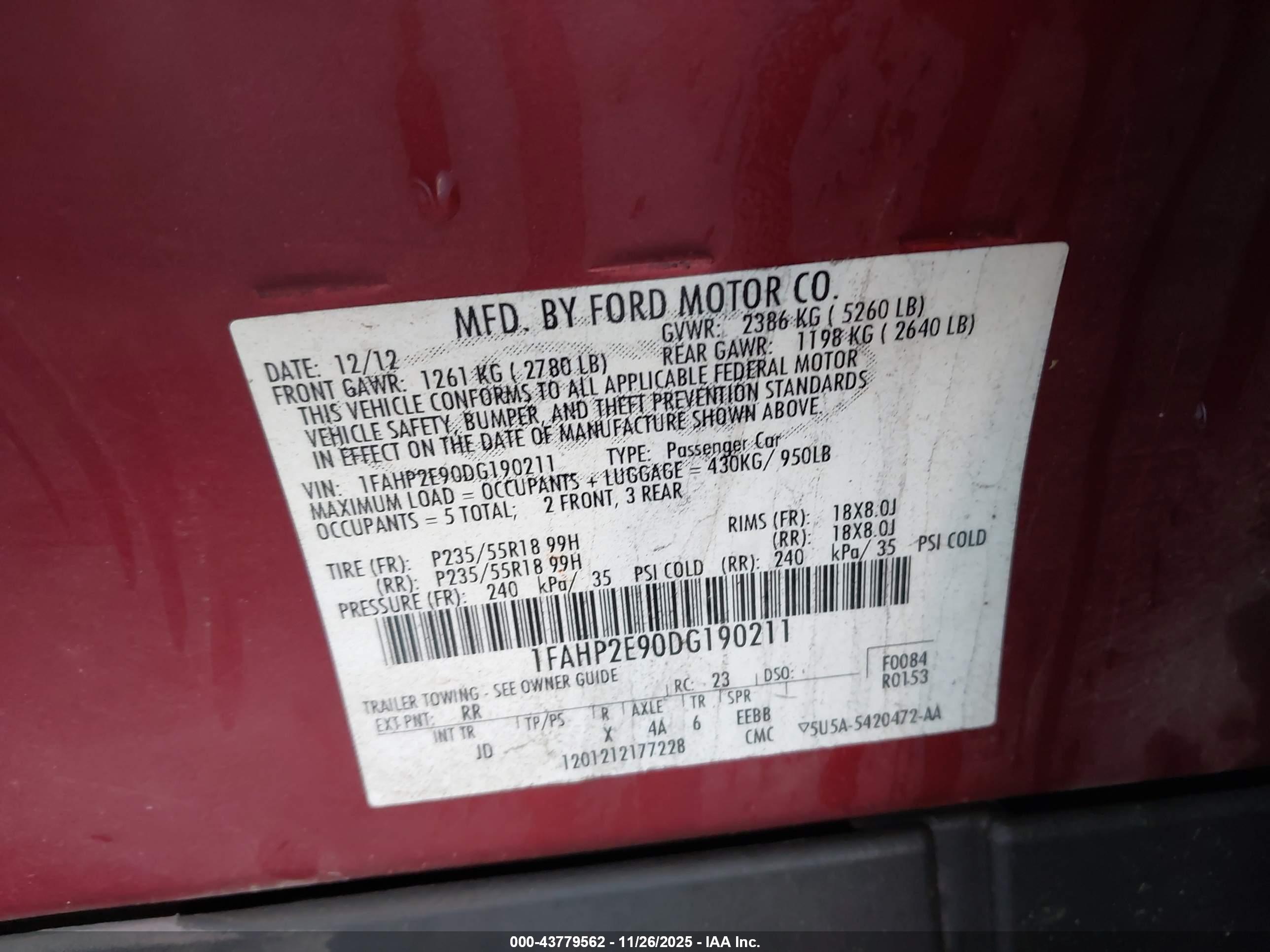 FORD TAURUS image 9