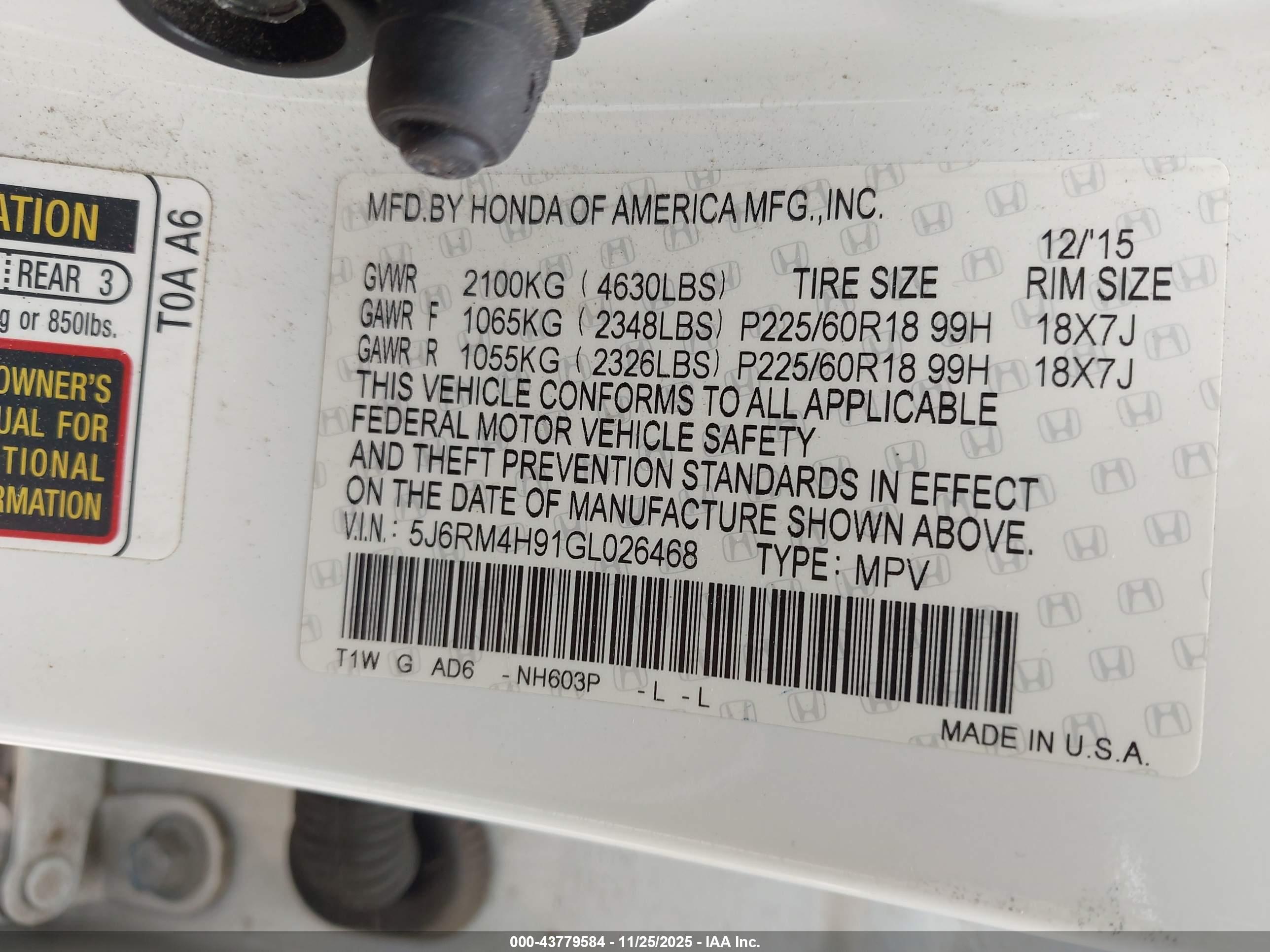 HONDA CR-V image 9