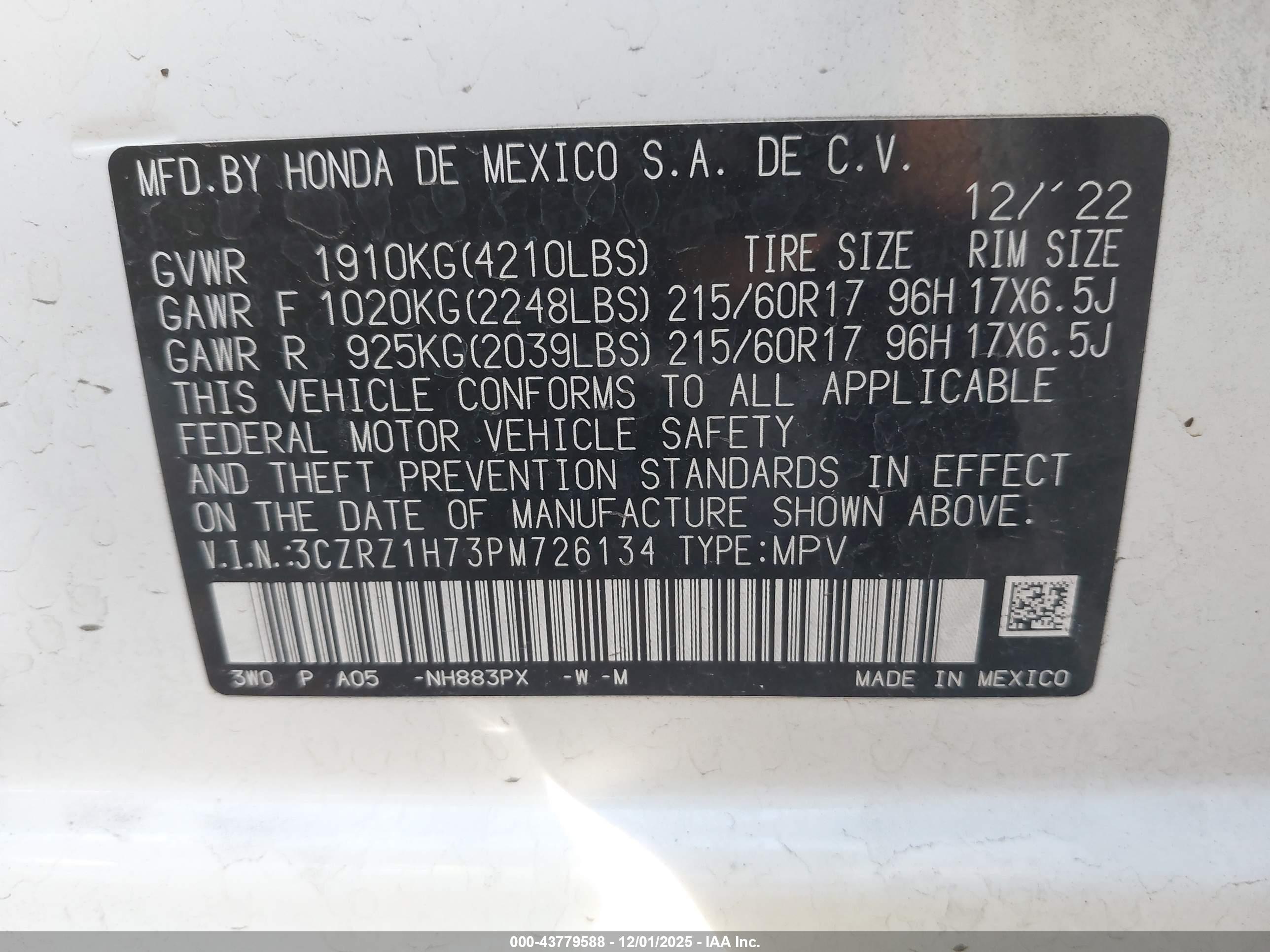 HONDA HR-V image 9