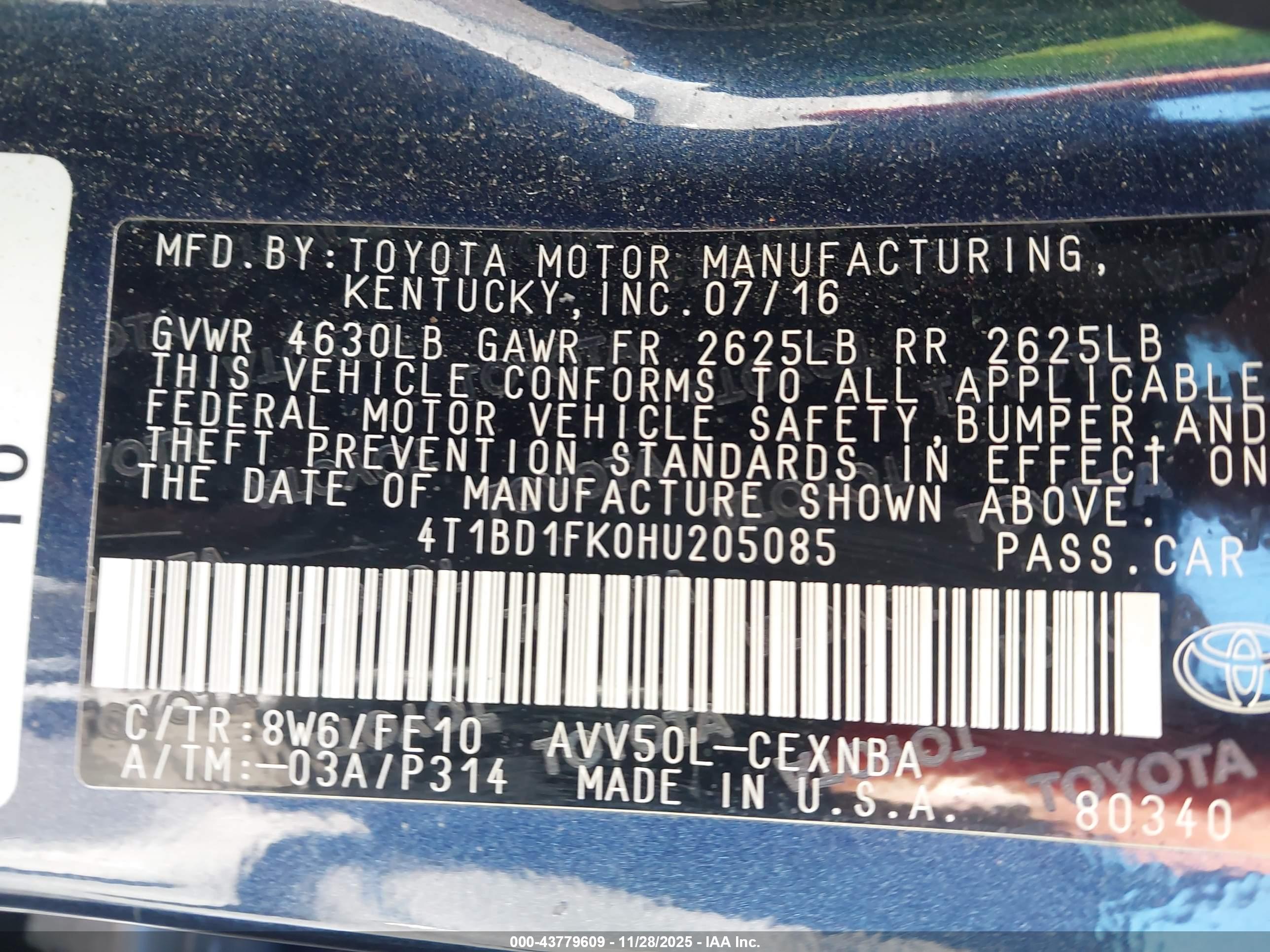 TOYOTA CAMRY image 9