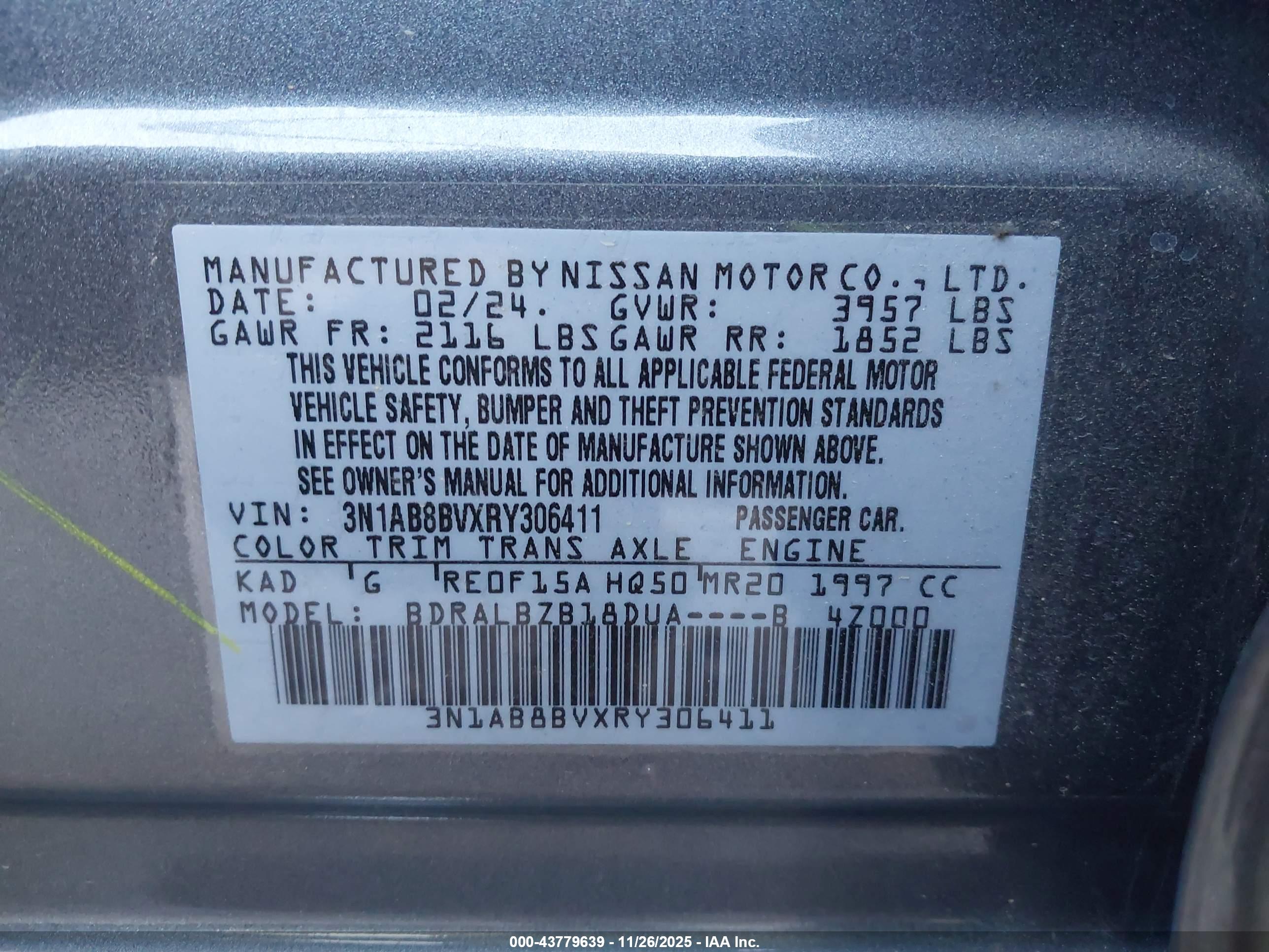 NISSAN SENTRA image 9