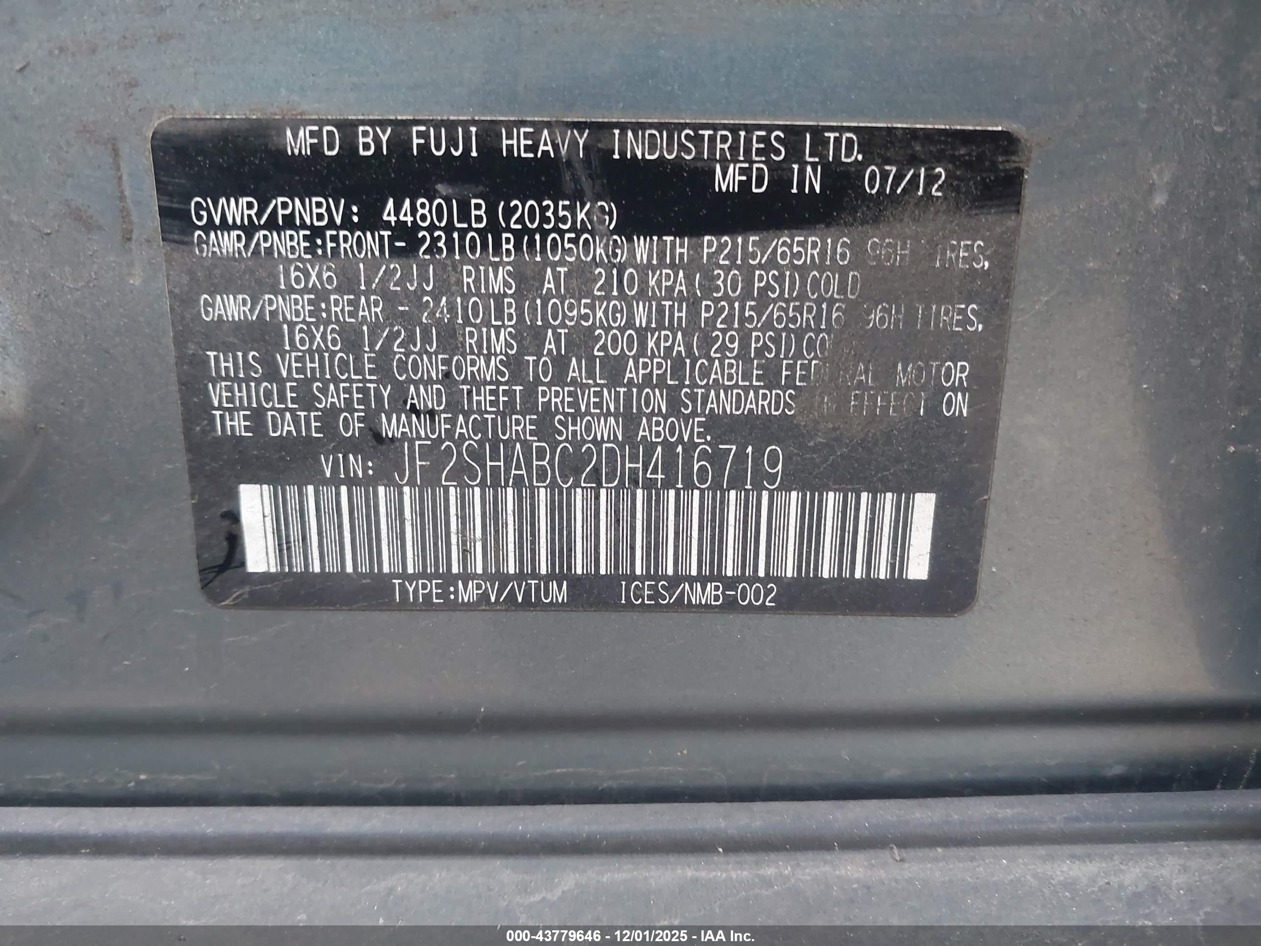SUBARU FORESTER image 9