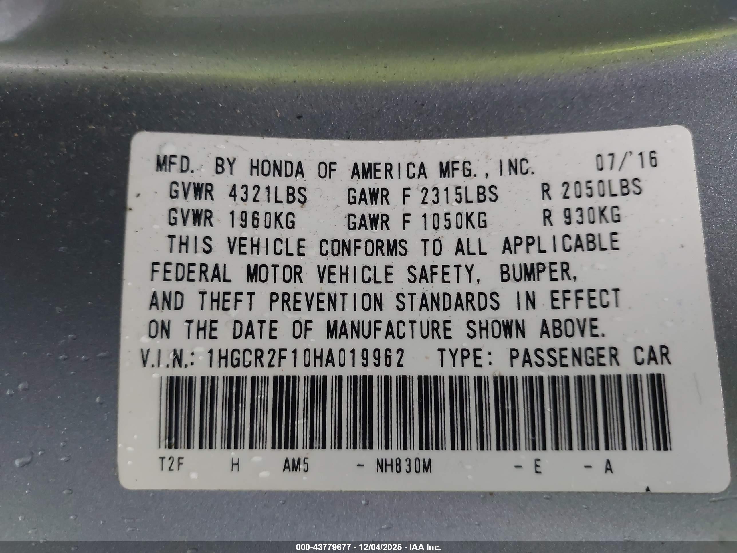 HONDA ACCORD image 9