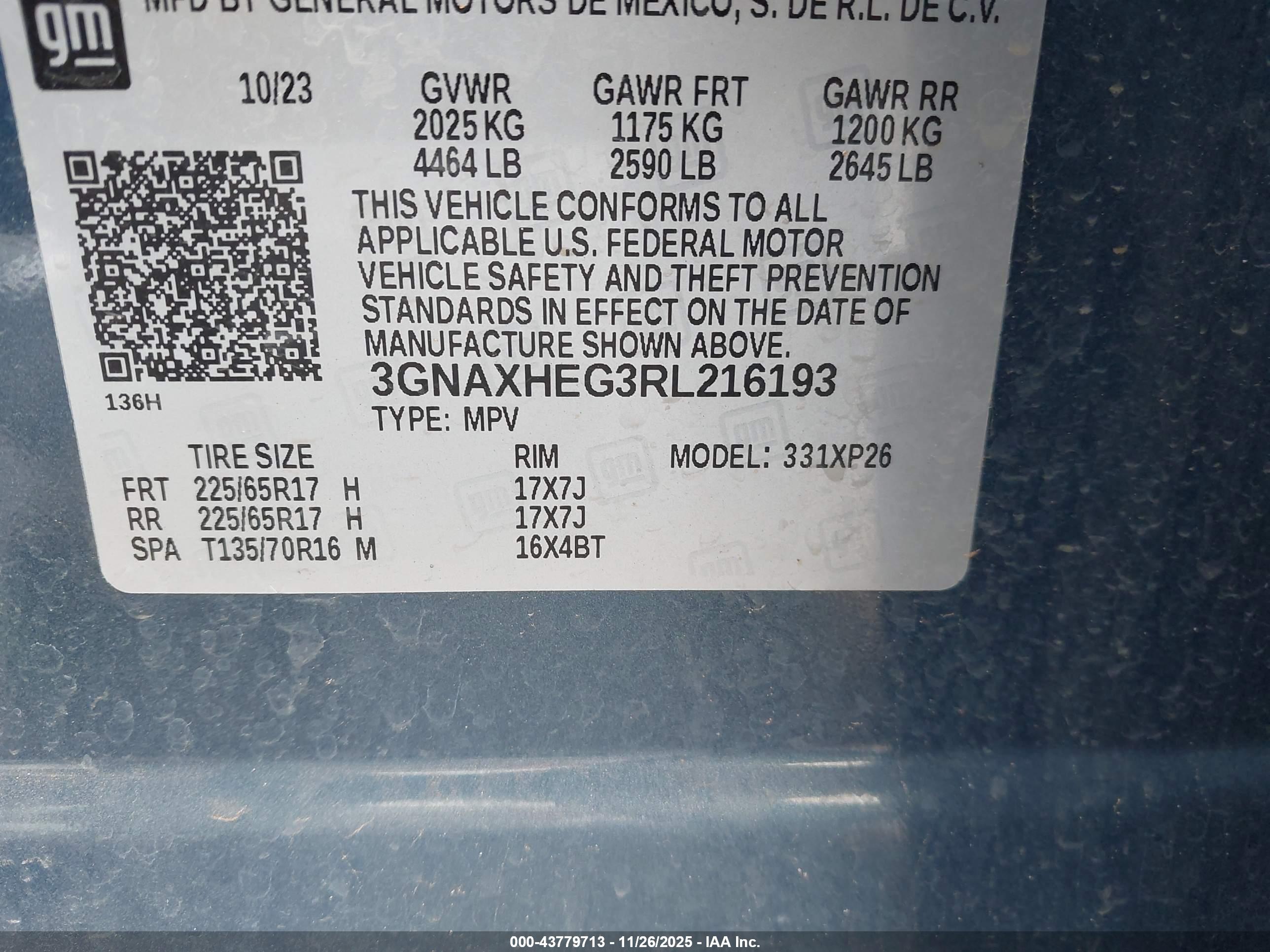 CHEVROLET EQUINOX image 9