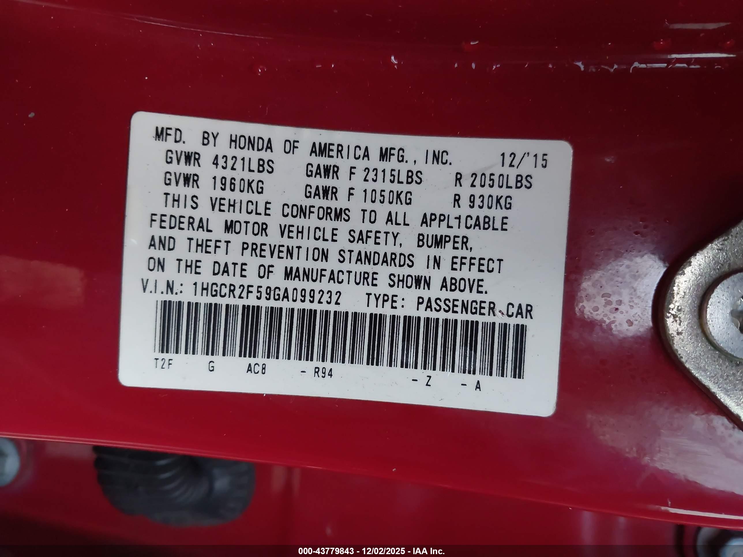HONDA ACCORD image 9
