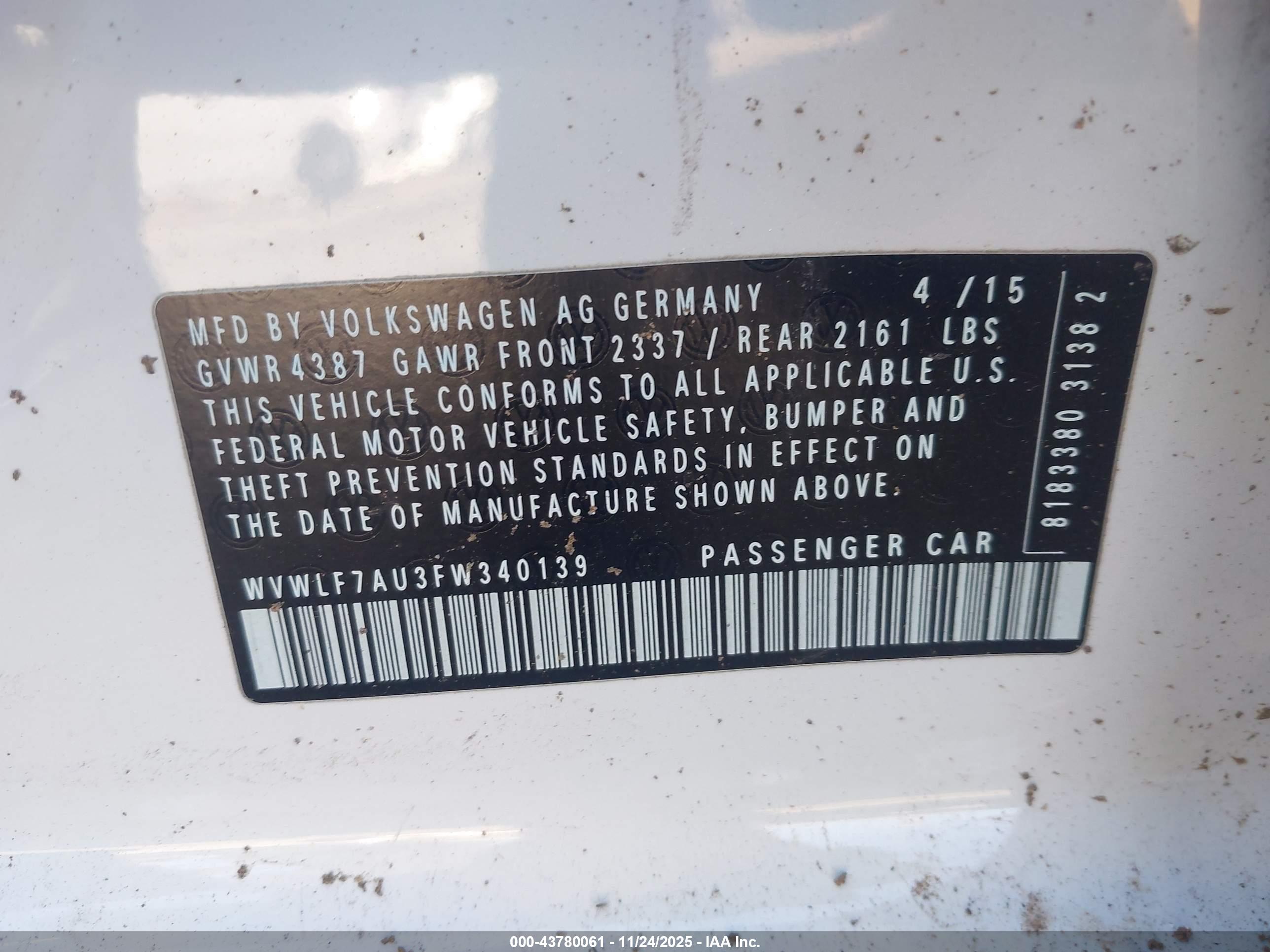VOLKSWAGEN GOLF image 9