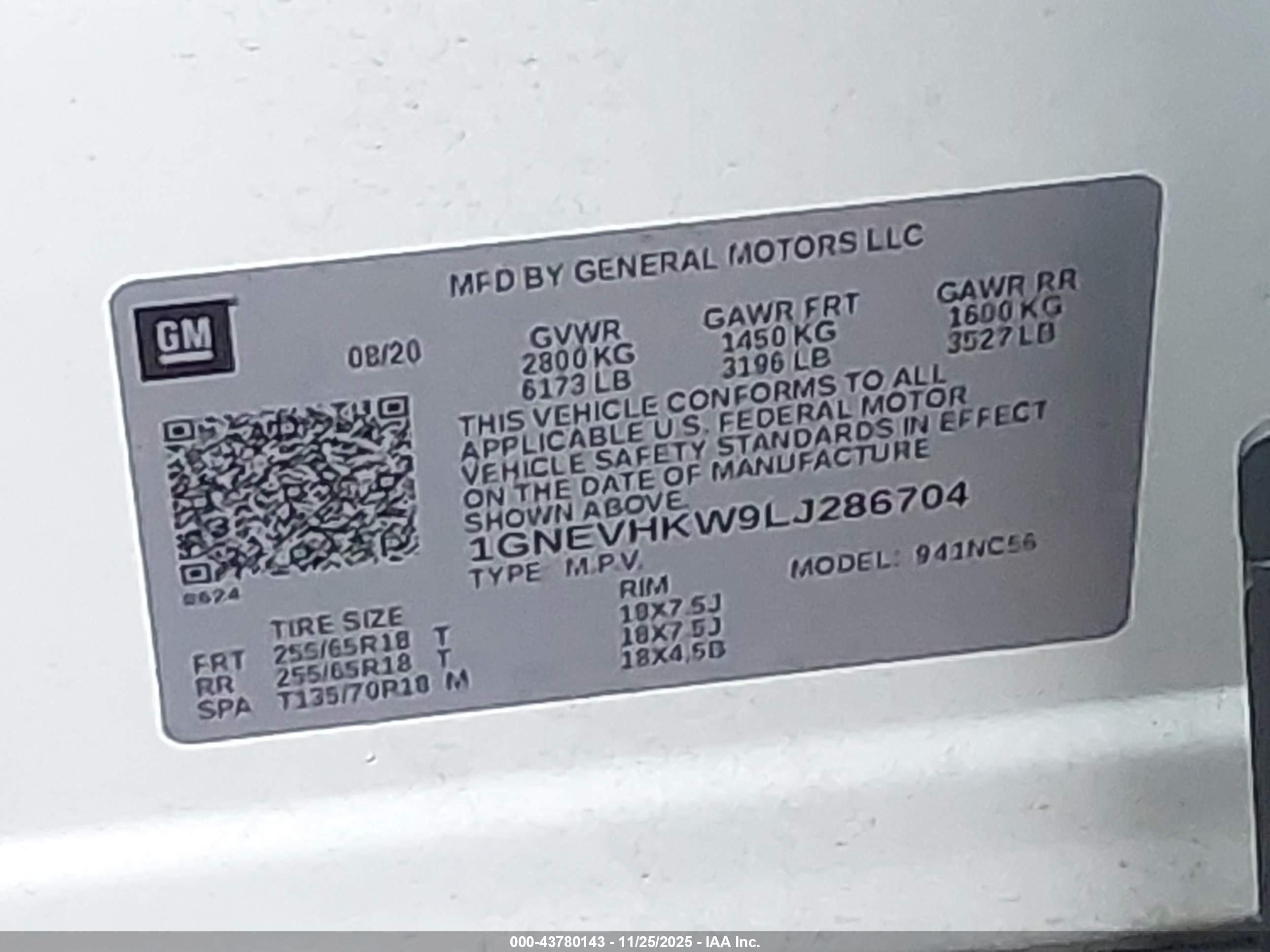 CHEVROLET TRAVERSE image 9