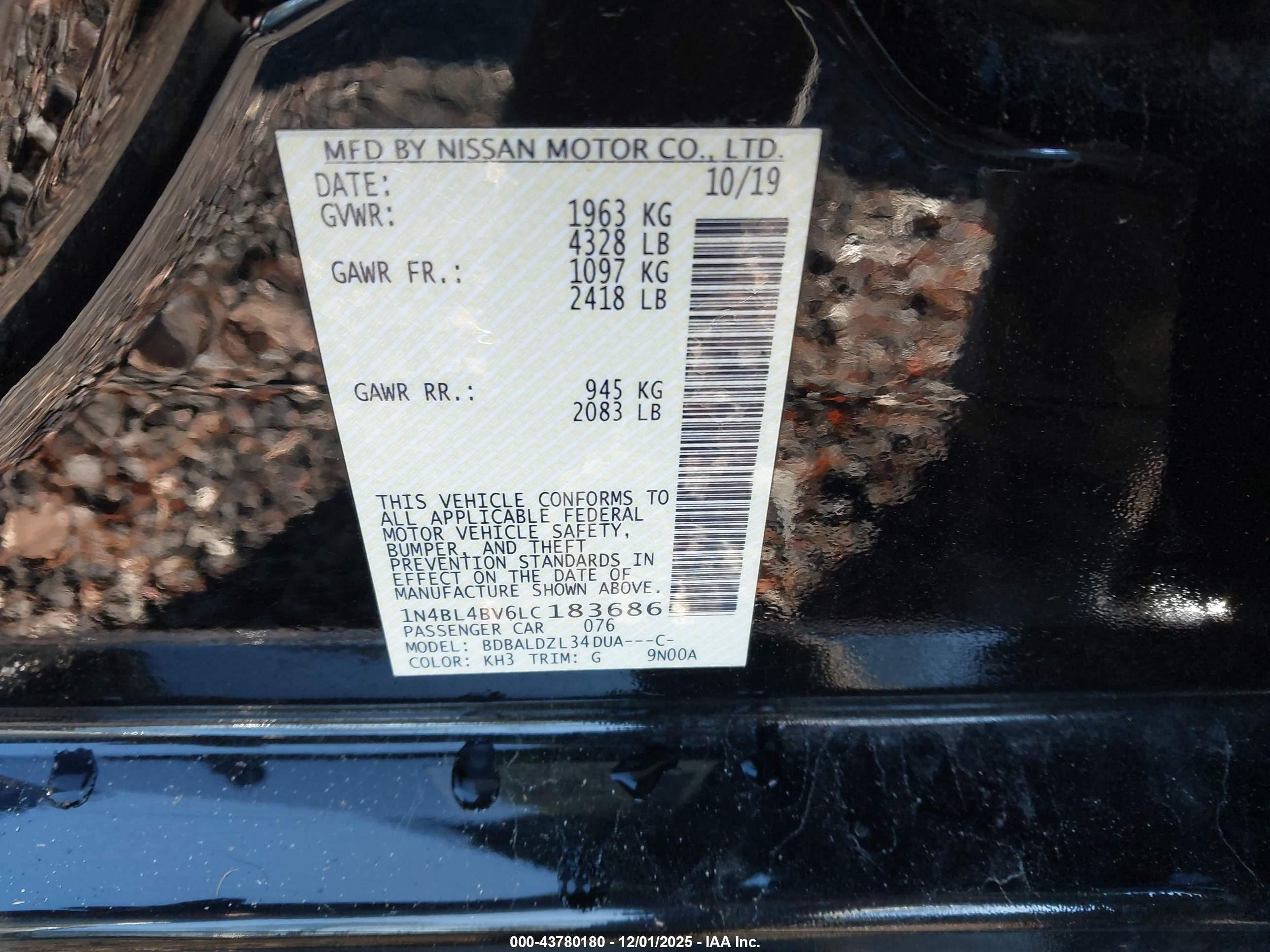 NISSAN ALTIMA image 9