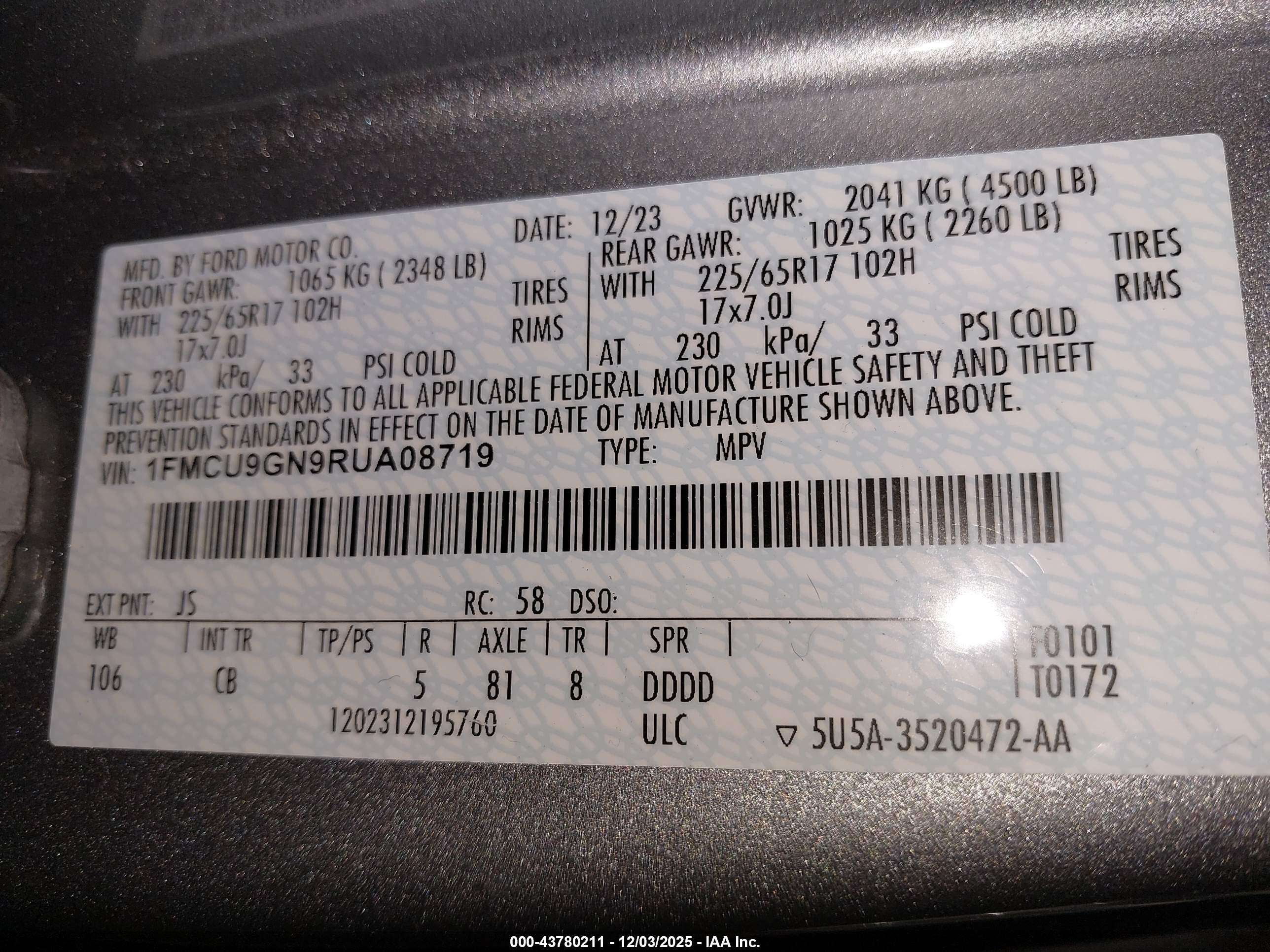 FORD ESCAPE image 9