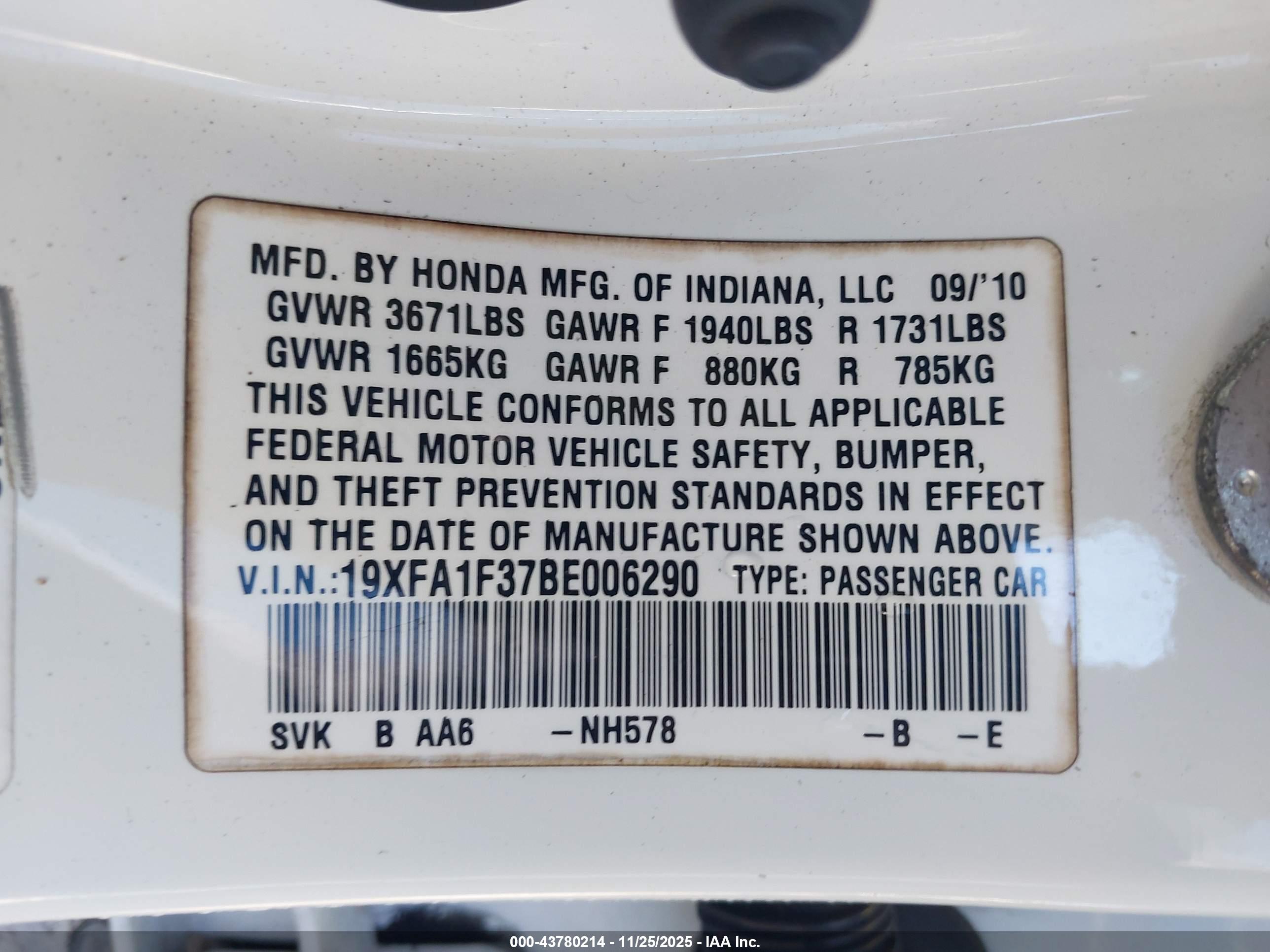 HONDA CIVIC image 9