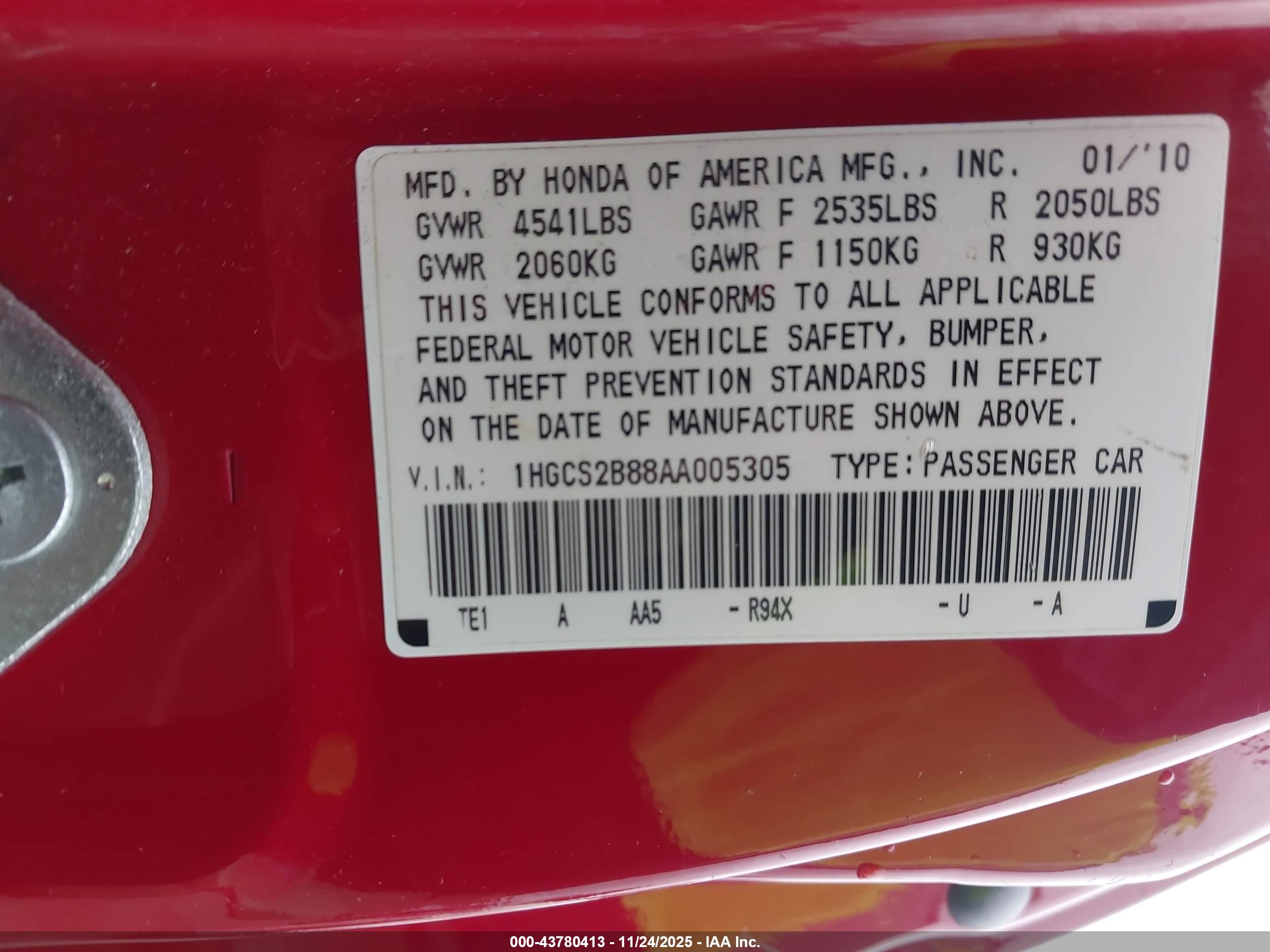 HONDA ACCORD image 9