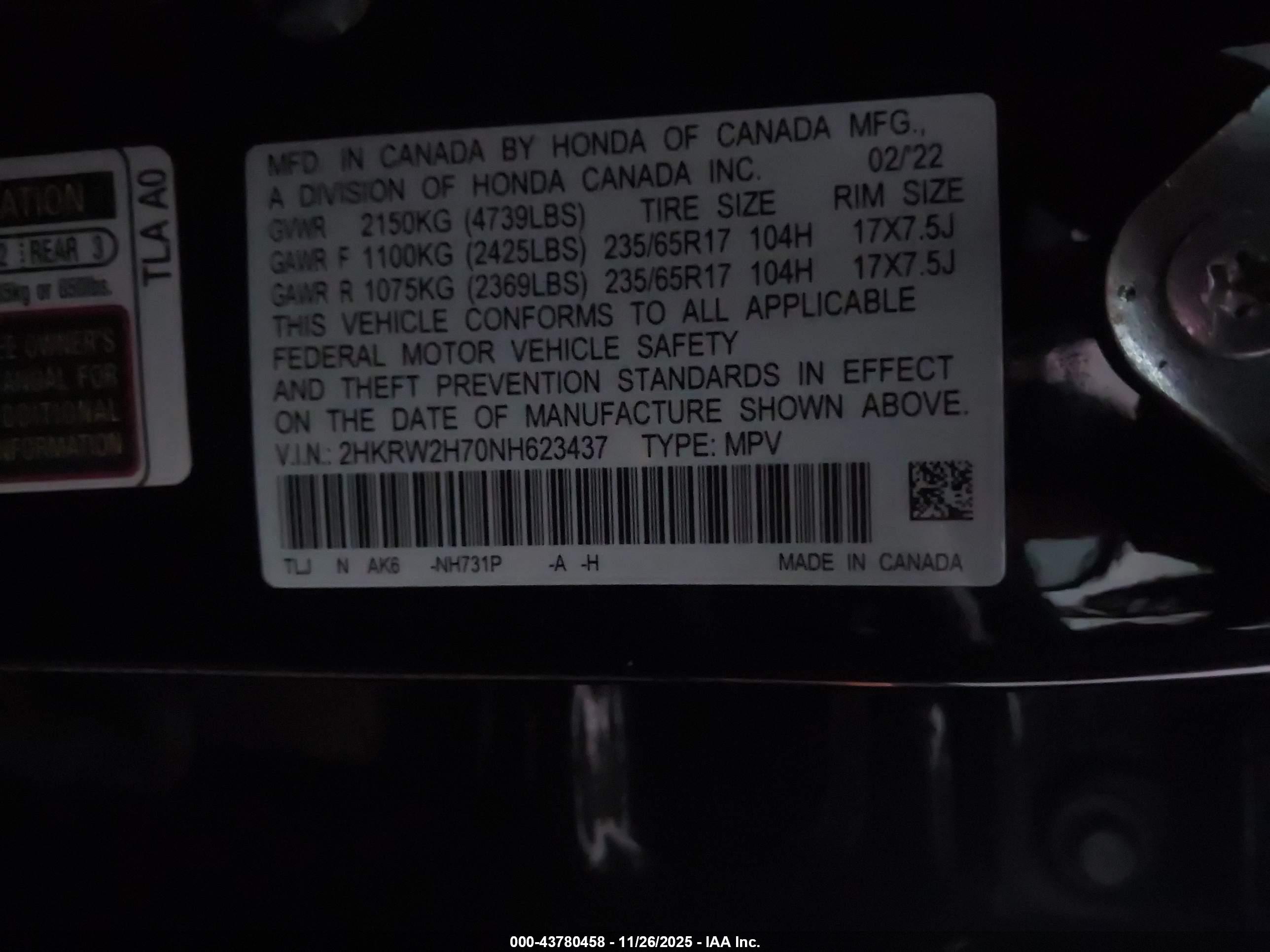 HONDA CR-V image 9