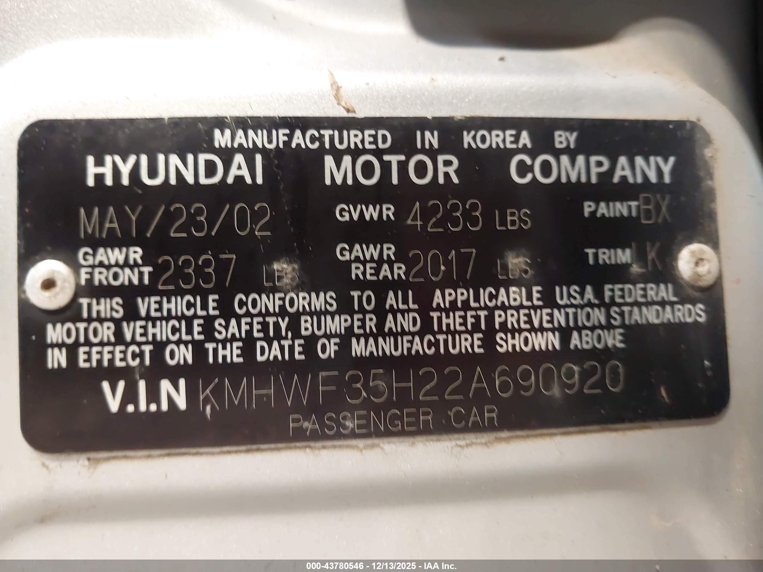 HYUNDAI SONATA image 9