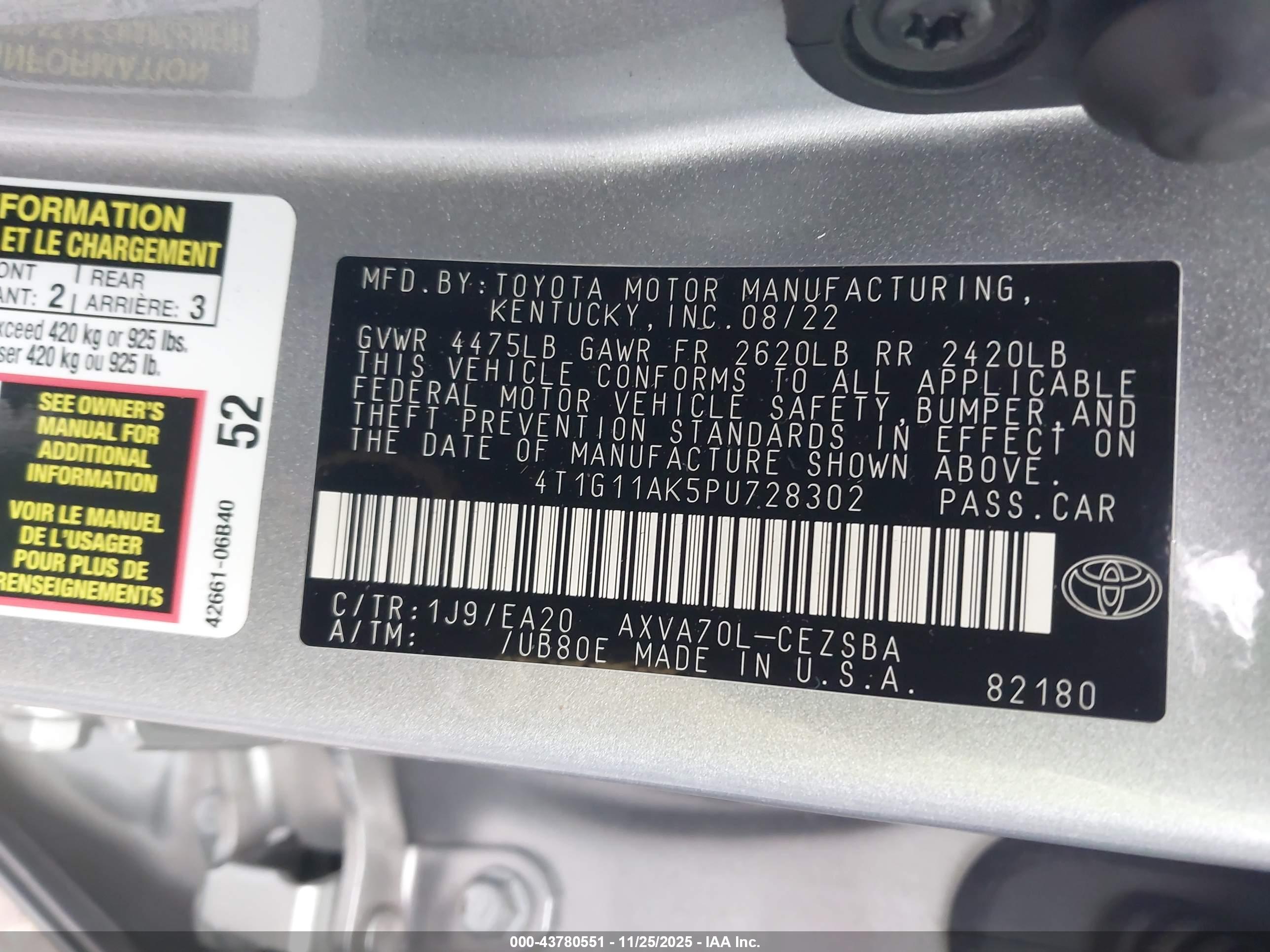 TOYOTA CAMRY image 9