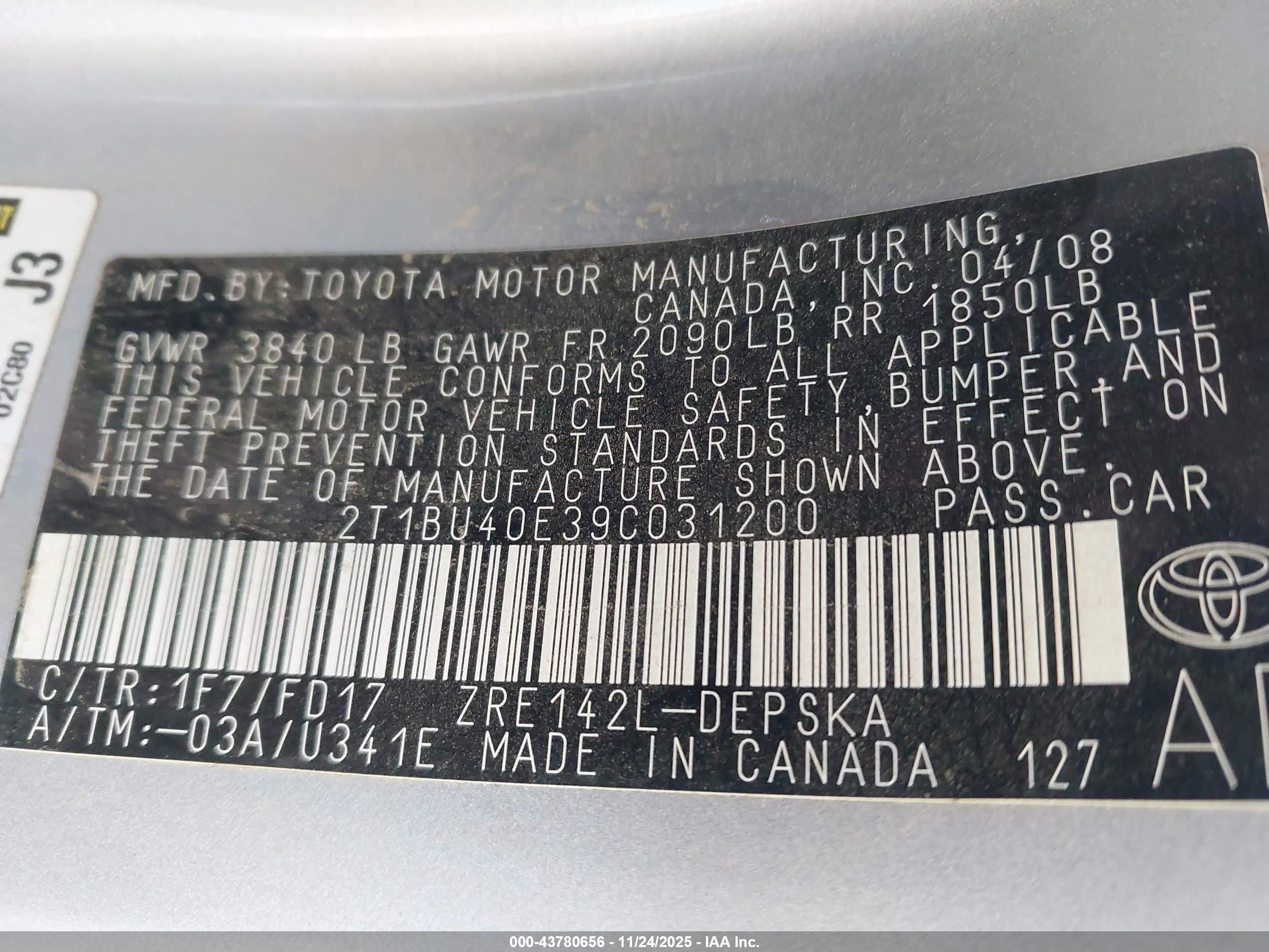 TOYOTA COROLLA image 9