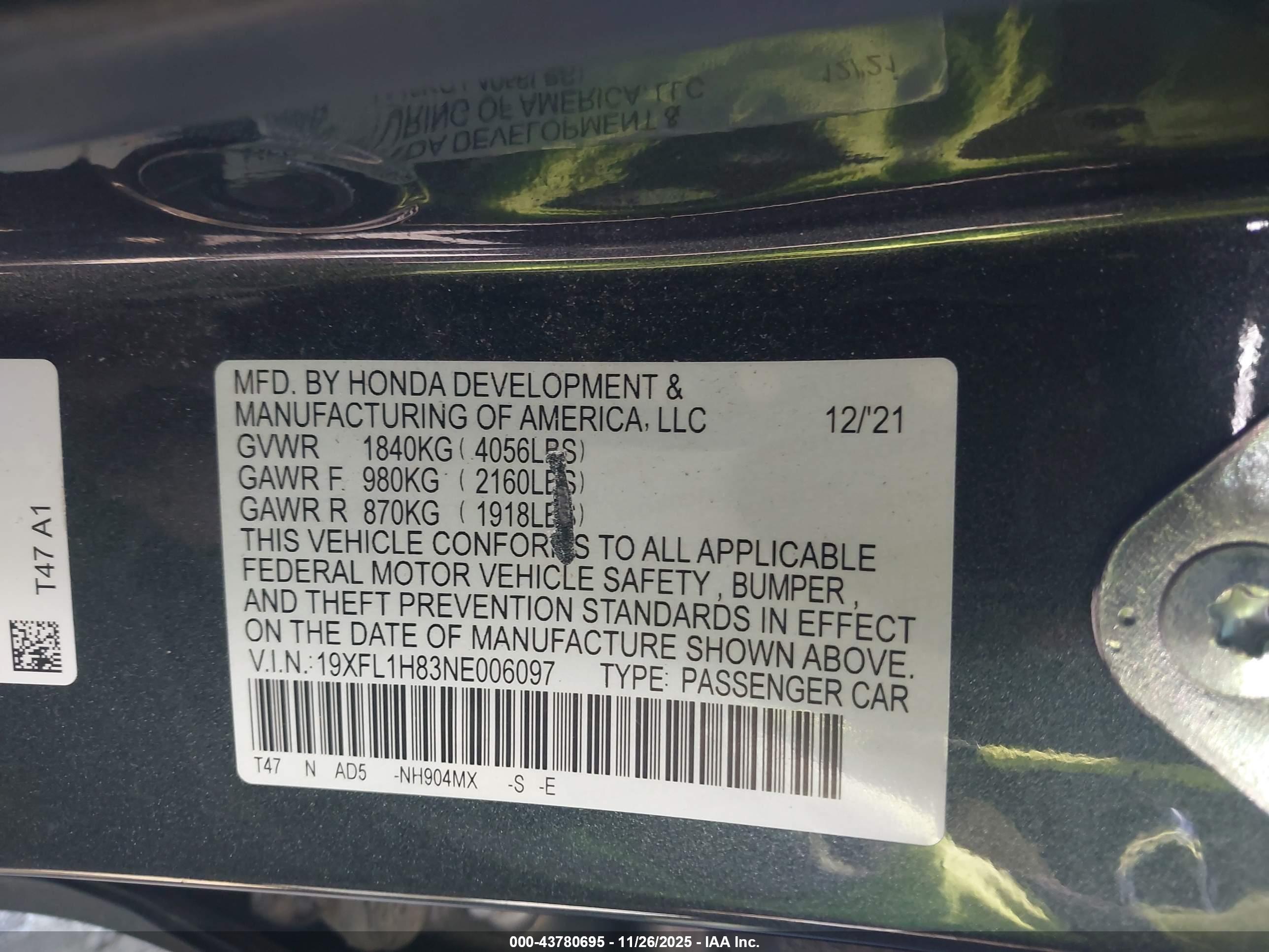 HONDA CIVIC image 9