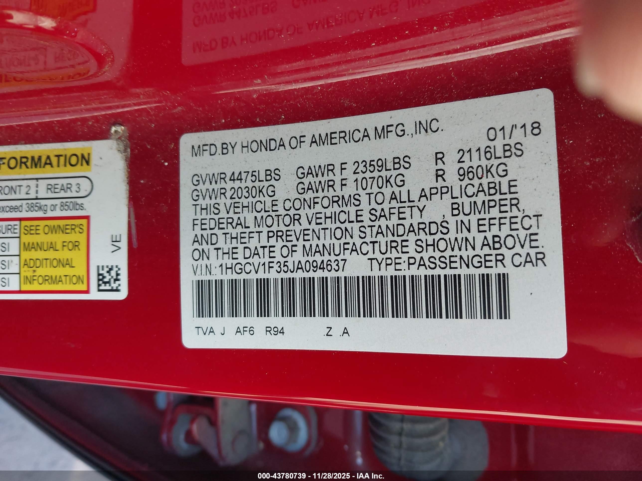HONDA ACCORD image 9