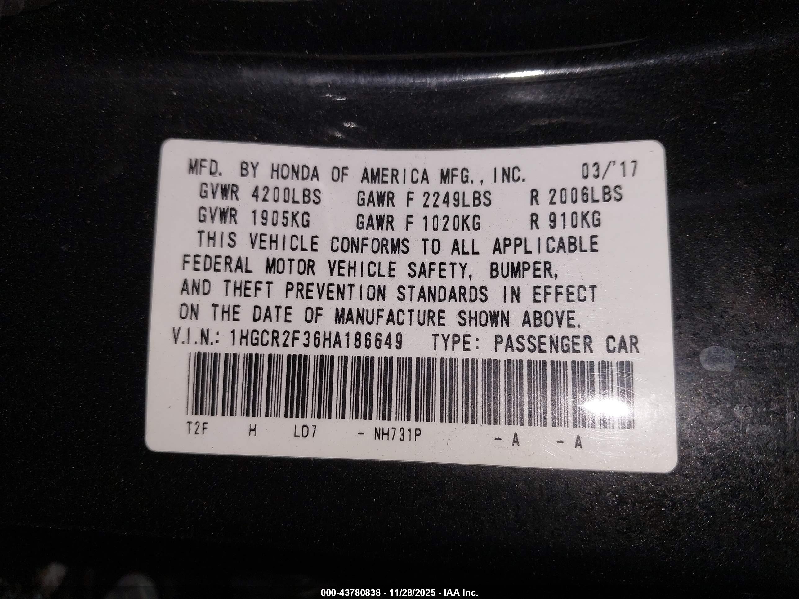 HONDA ACCORD image 9