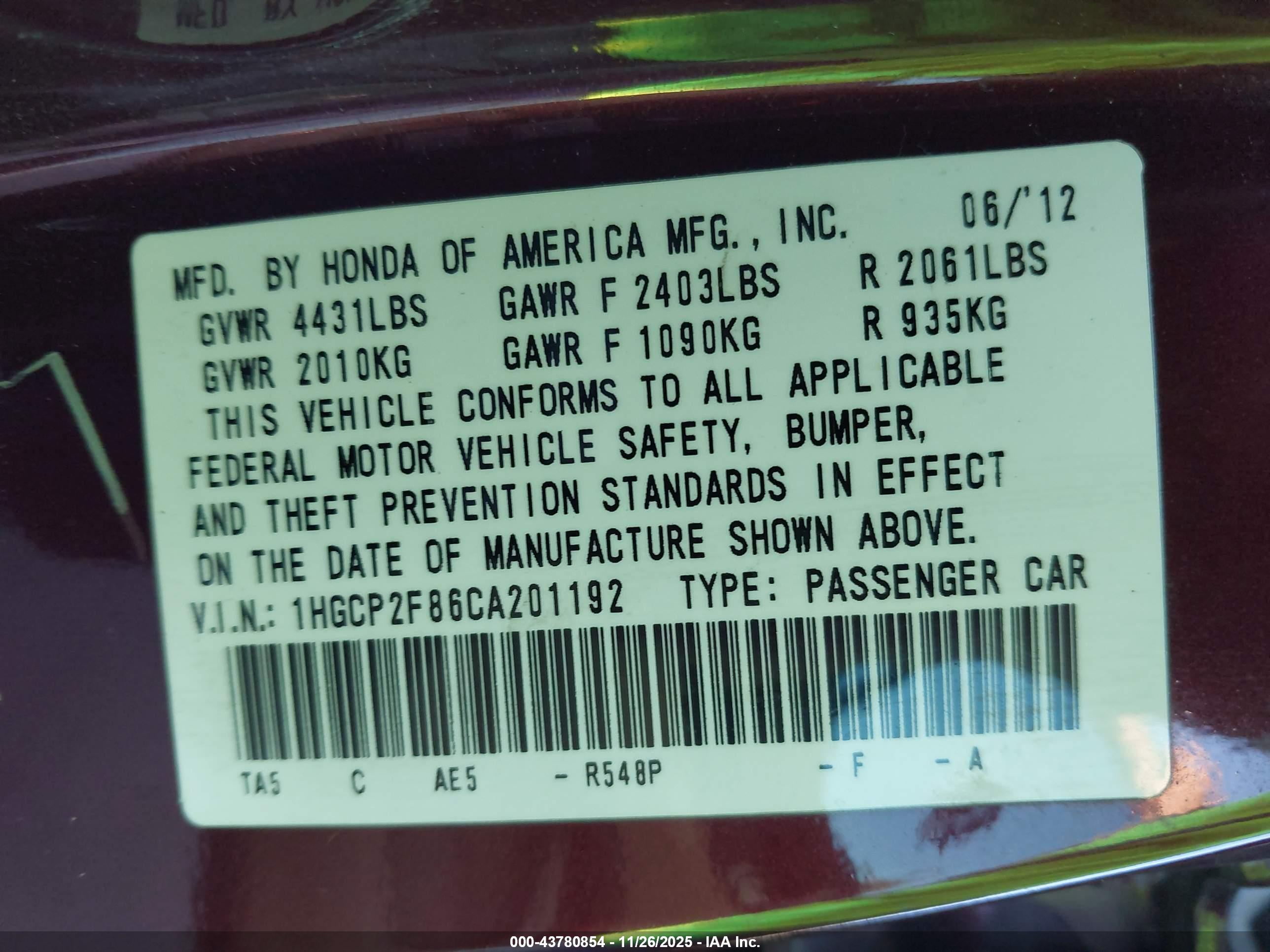HONDA ACCORD image 9