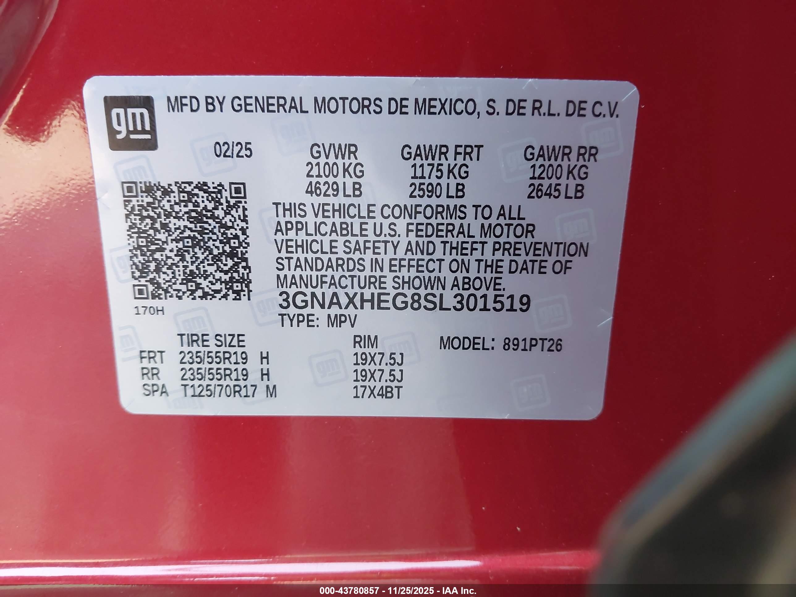 CHEVROLET EQUINOX image 9