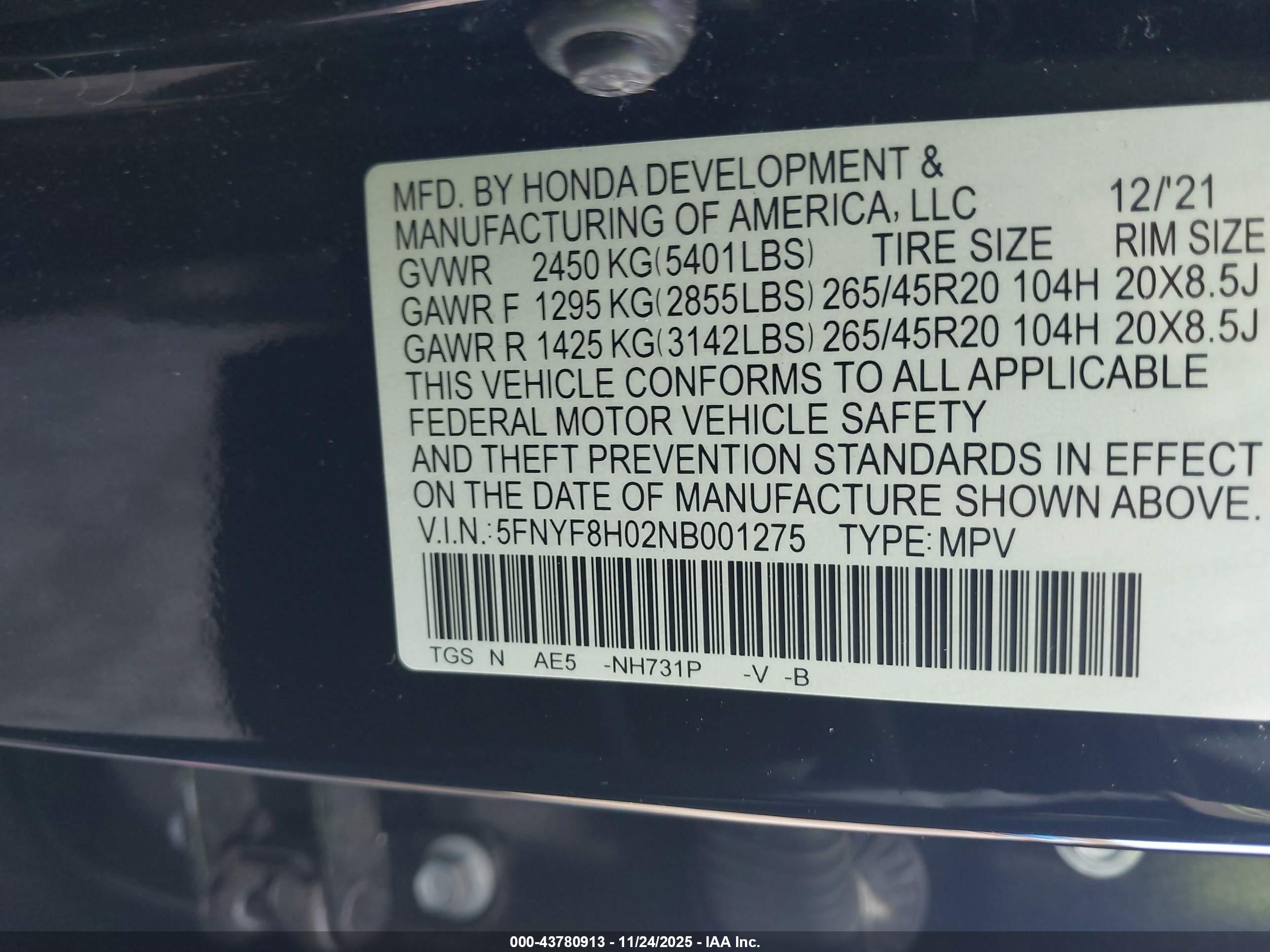 HONDA PASSPORT image 9