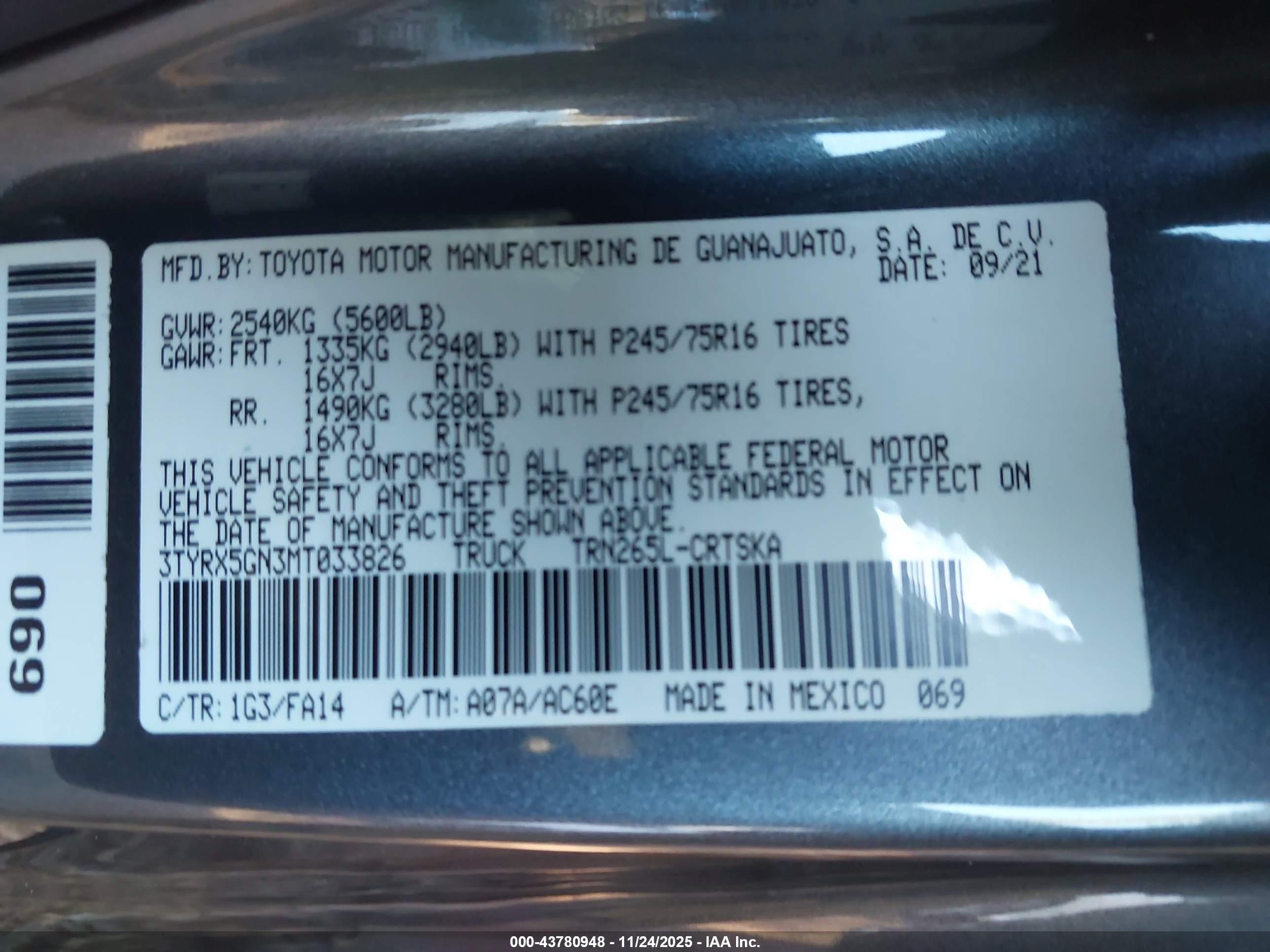 TOYOTA TACOMA image 9