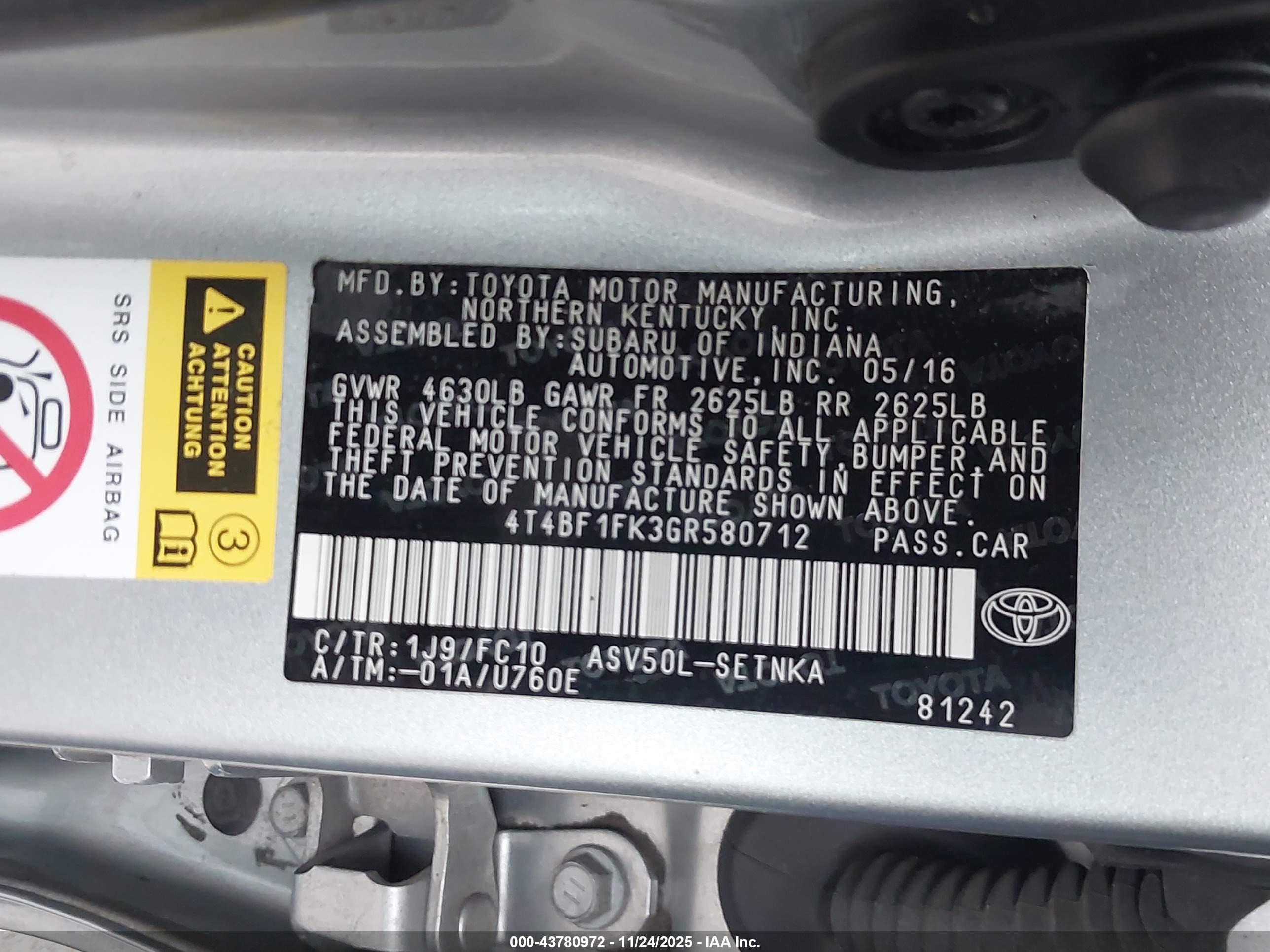TOYOTA CAMRY image 9