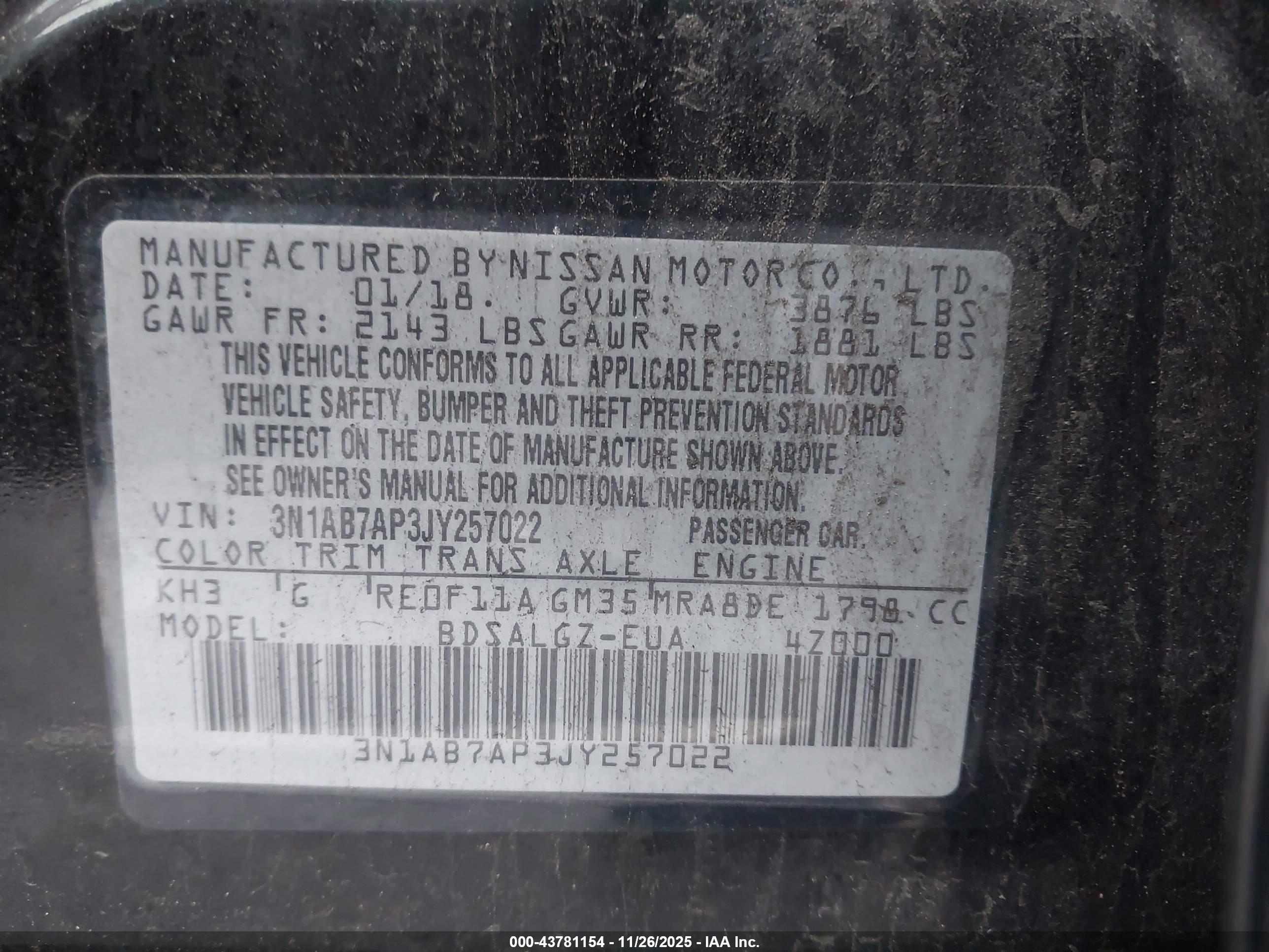 NISSAN SENTRA image 9