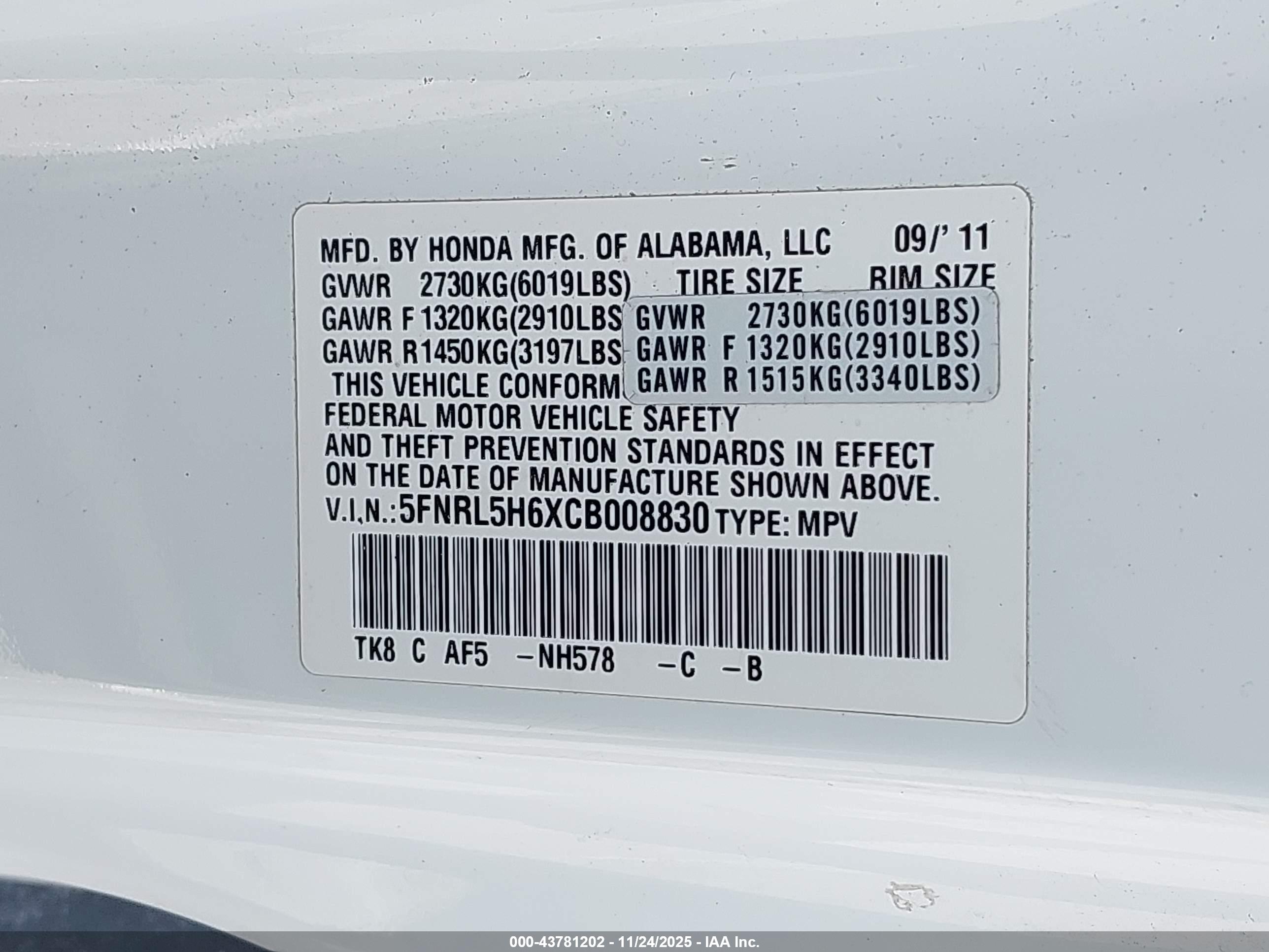 HONDA ODYSSEY image 9