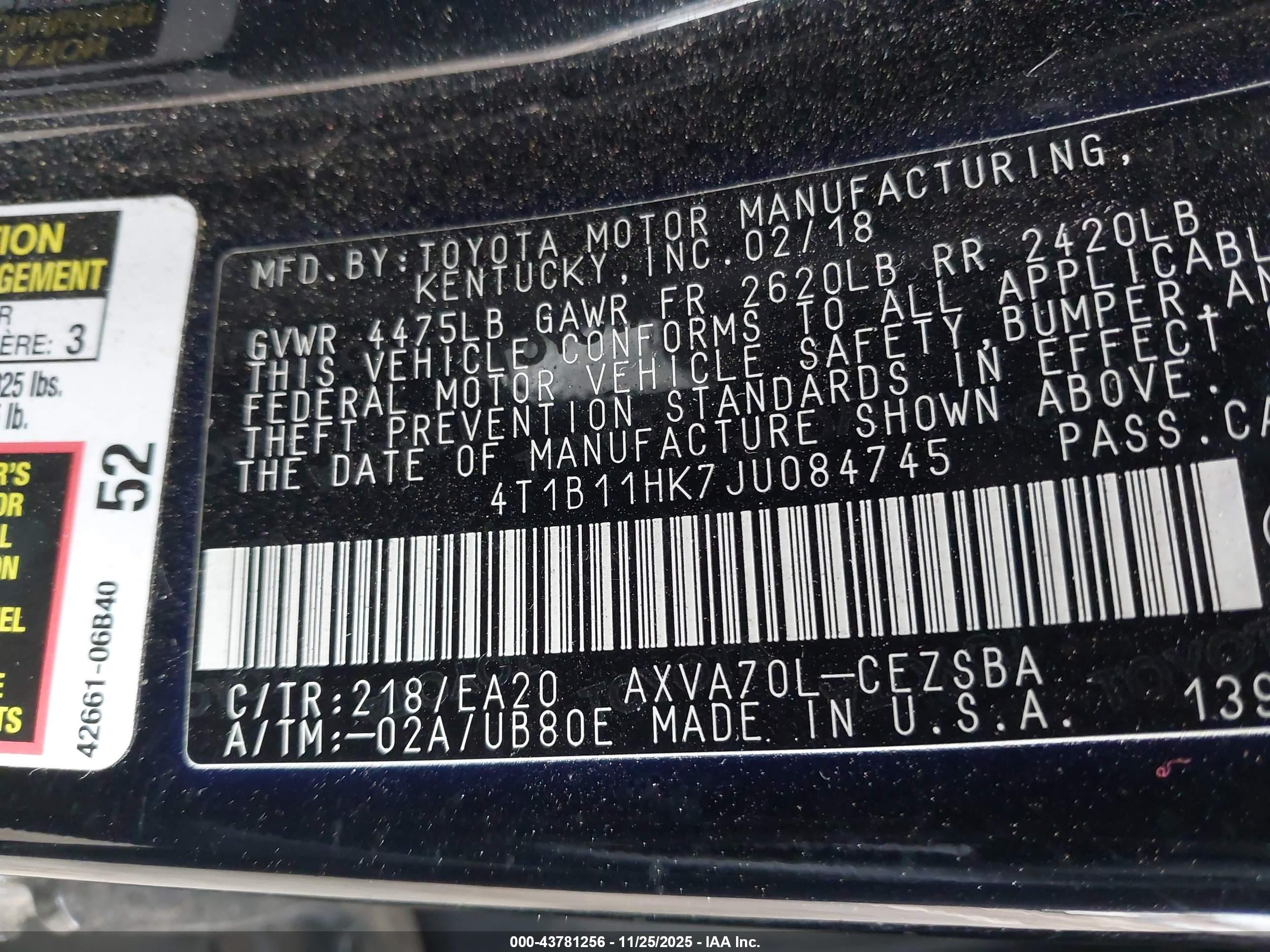 TOYOTA CAMRY image 9