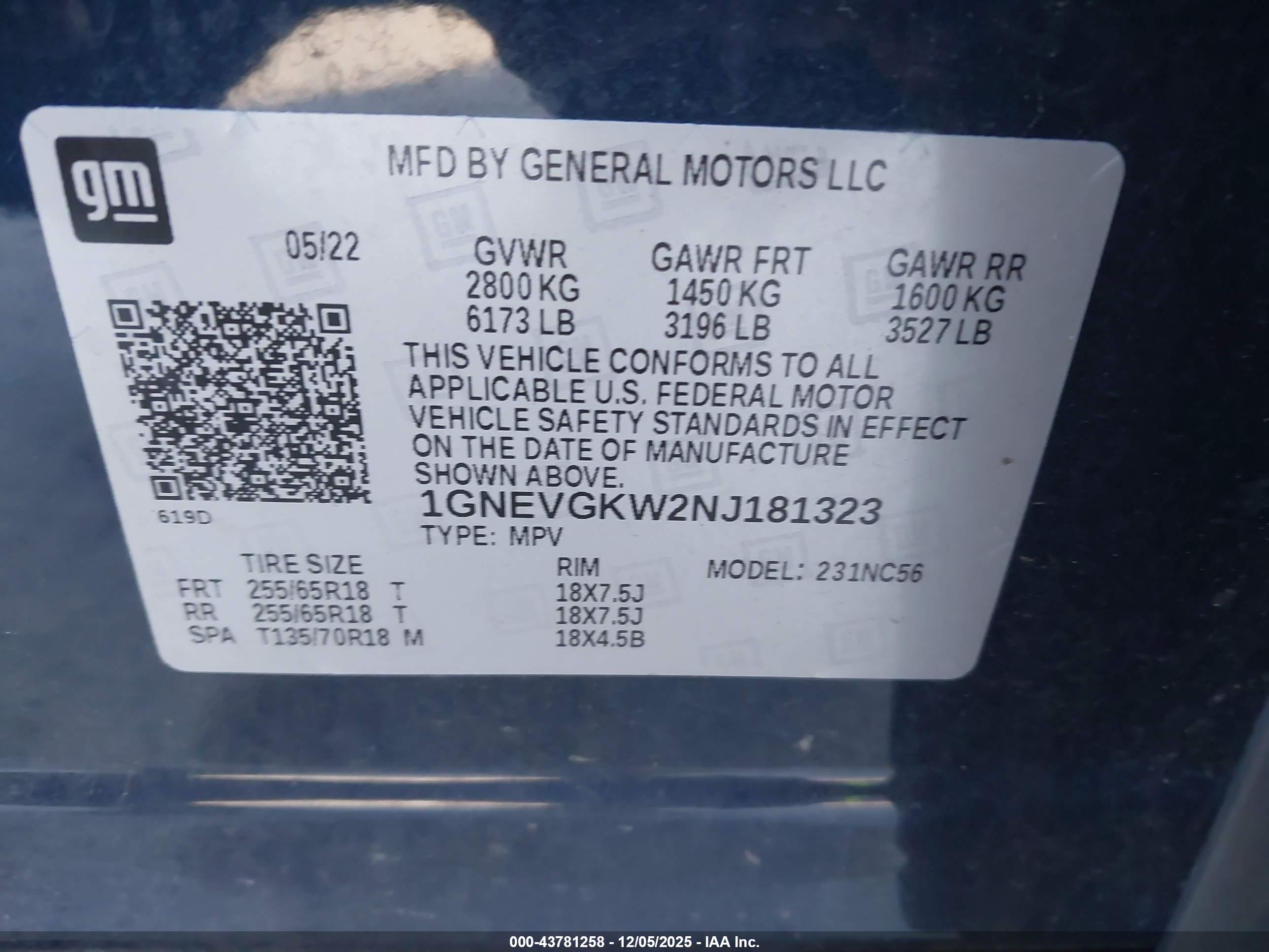 CHEVROLET TRAVERSE image 9
