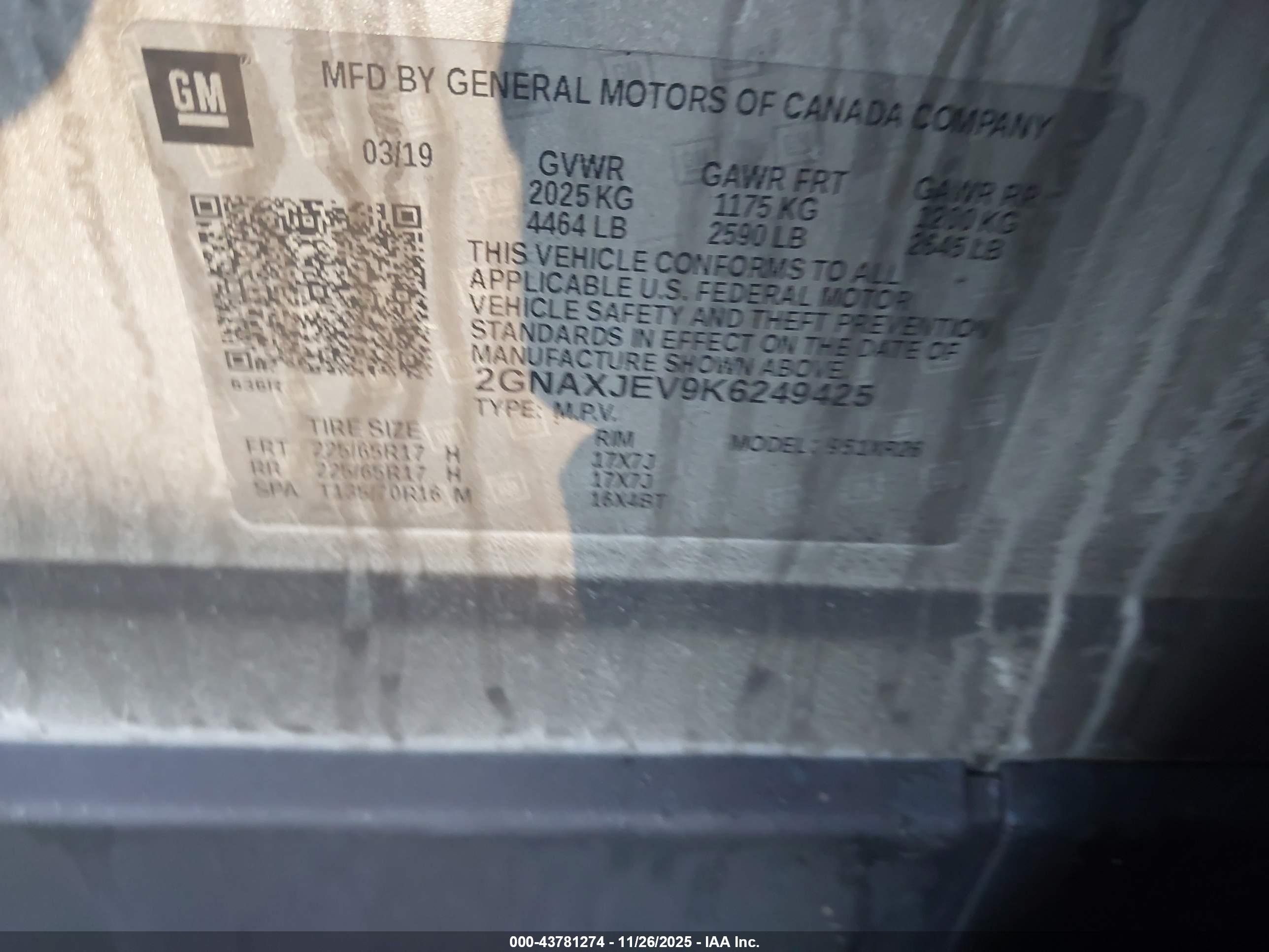 CHEVROLET EQUINOX image 9